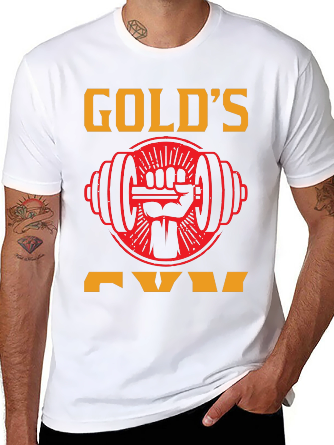 Golds Gym Black T-Shirt - Weightlifting Apparel