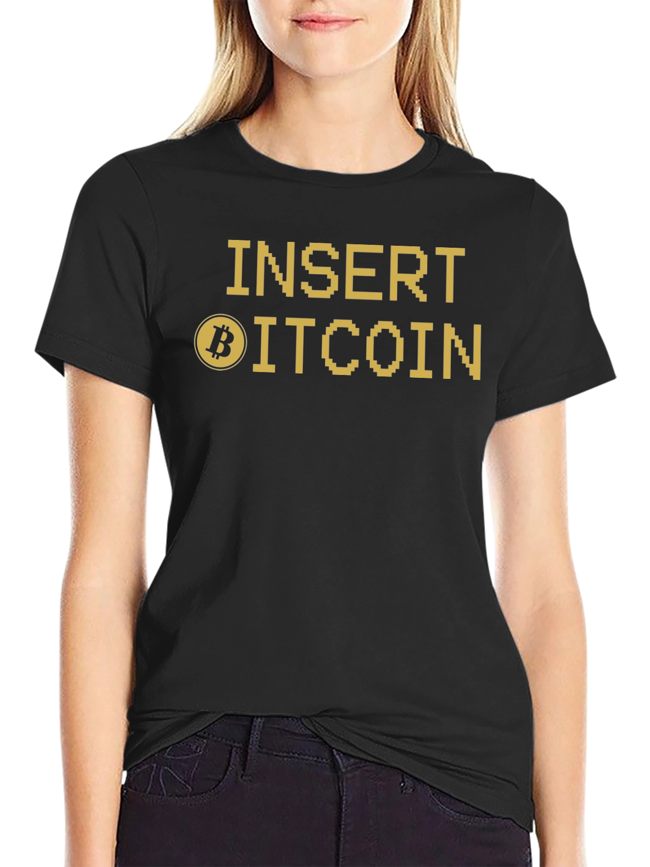 Insert Bitcoin Crypto T-Shirt