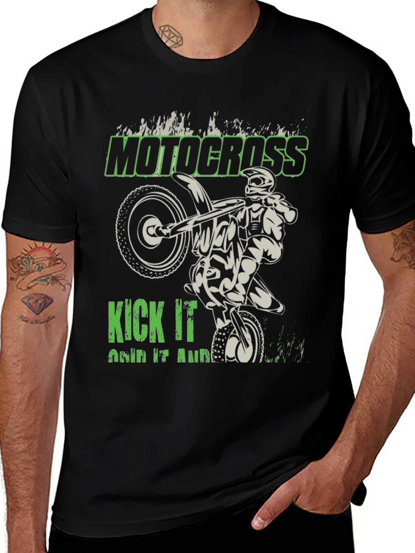 Motocross Kick It Graphic T-Shirt