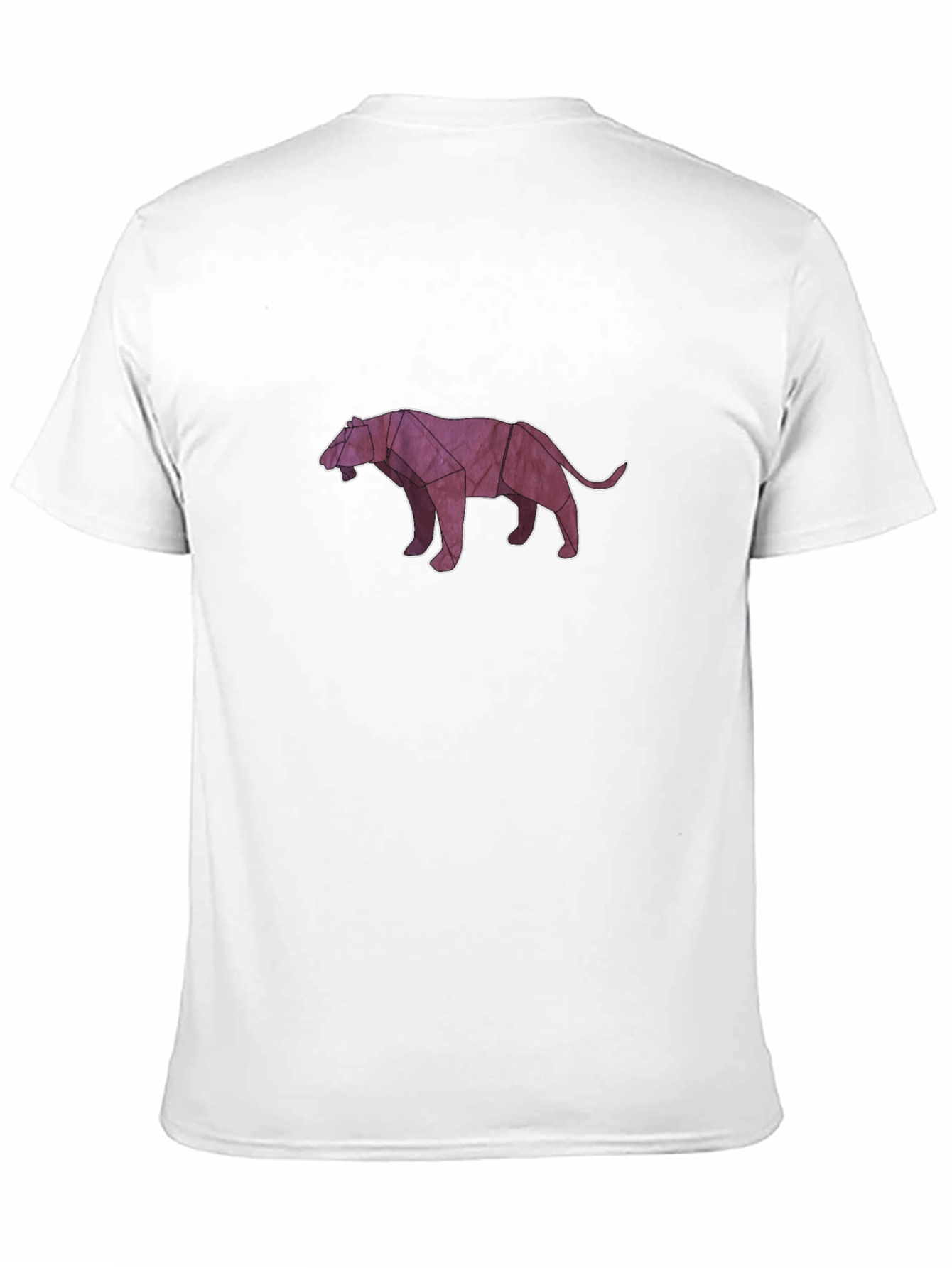 Geometric Panther T-Shirt - Sleek Black Tee