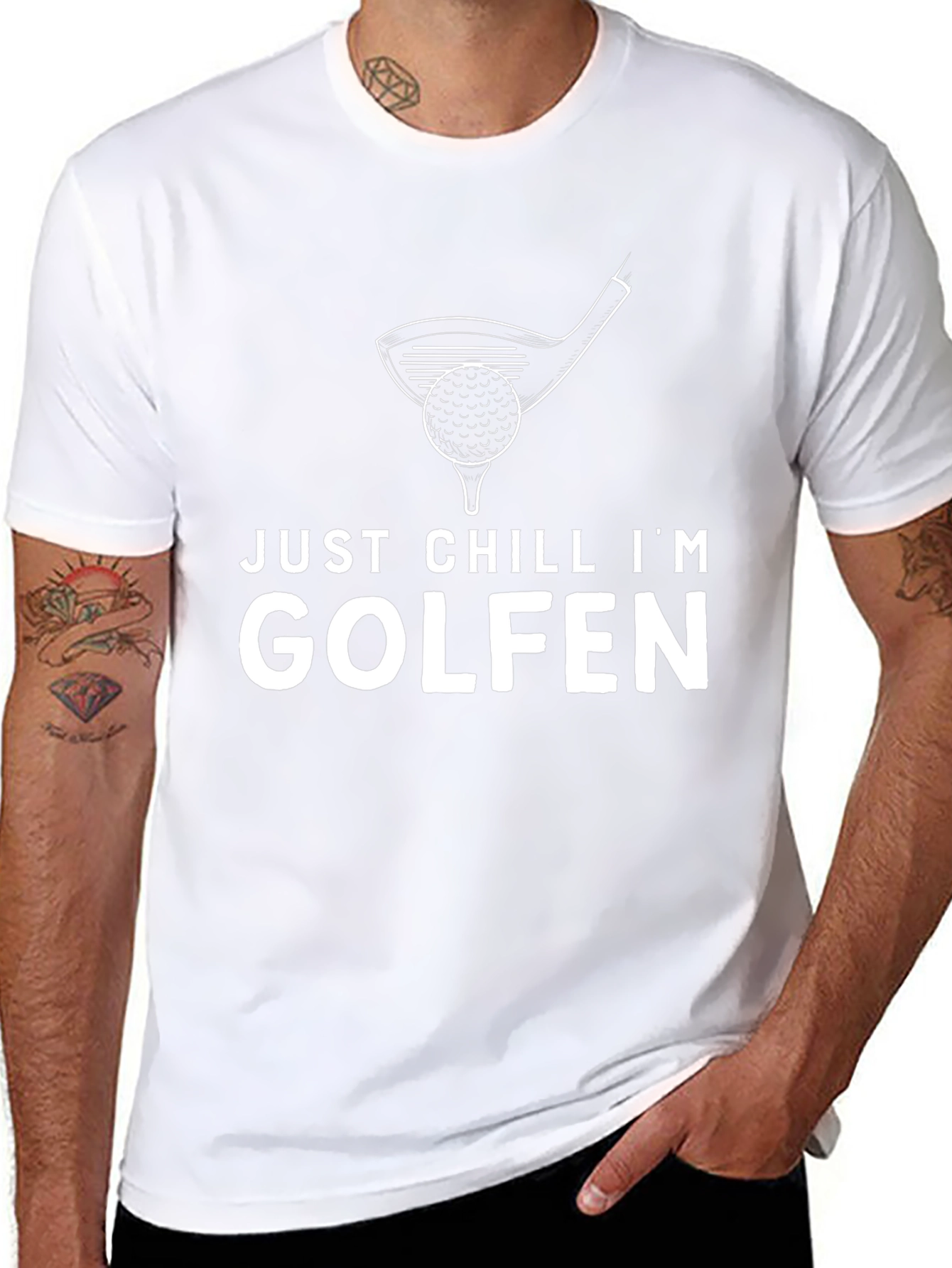 Just Chill Im Golfen T-Shirt