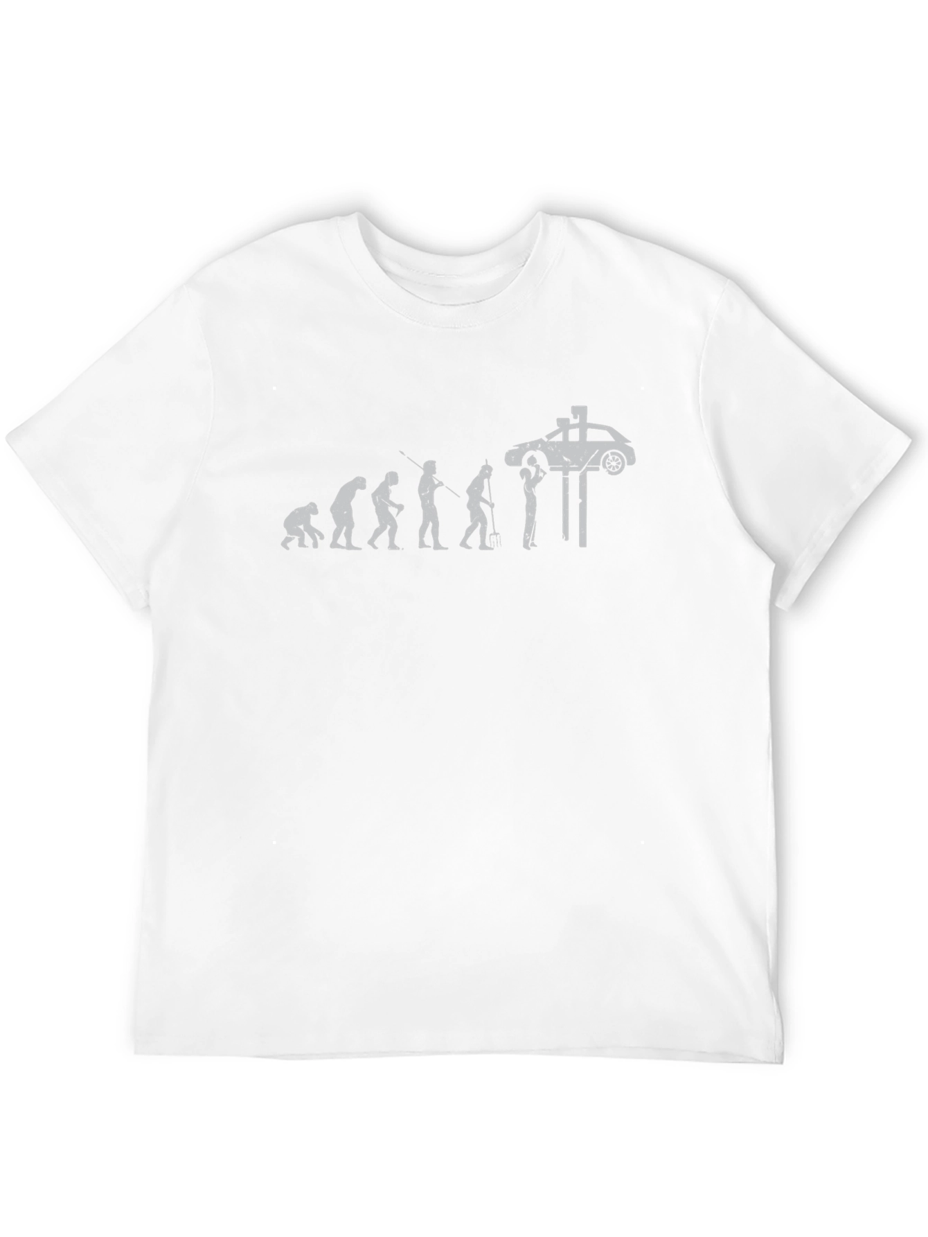 Evolution of Car Mechanic Black T-Shirt