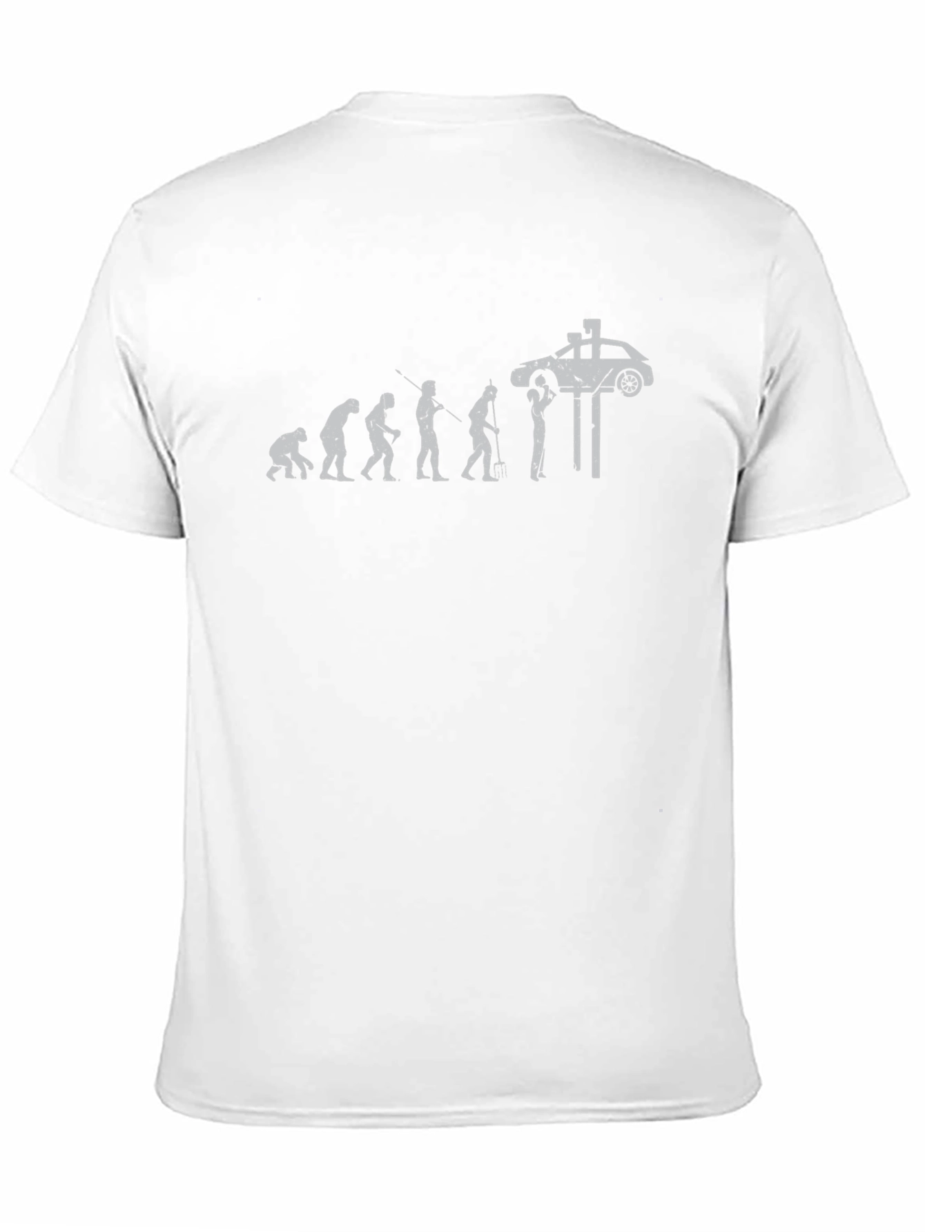 Evolution of Car Mechanic Black T-Shirt