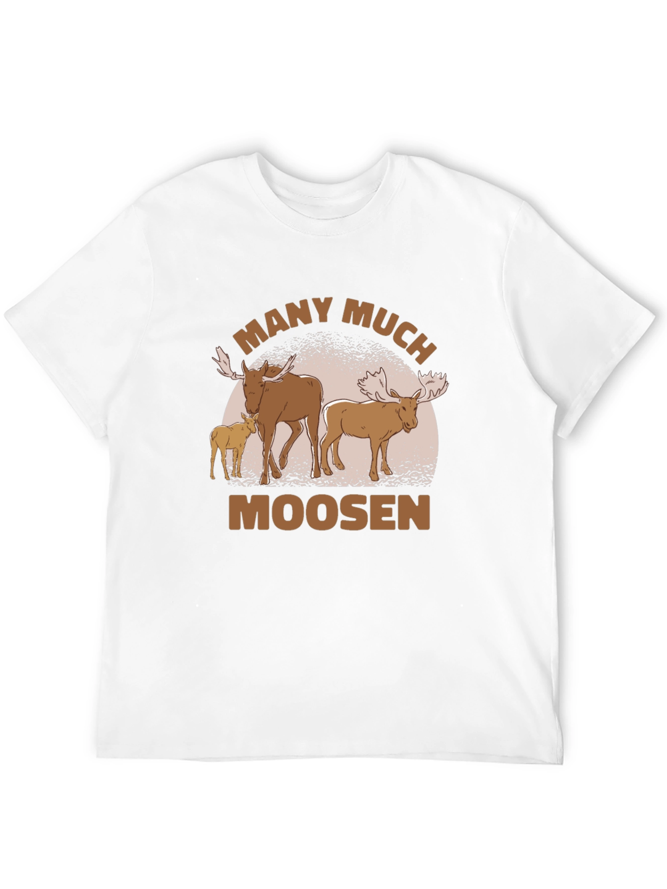 Many Much Moosen Black T-Shirt
