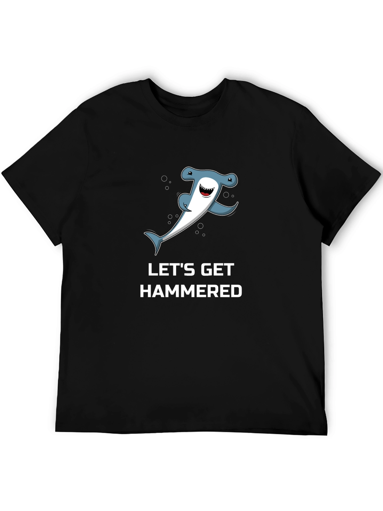 Lets Get Hammered T-Shirt - Hammerhead Shark Graphic Tee