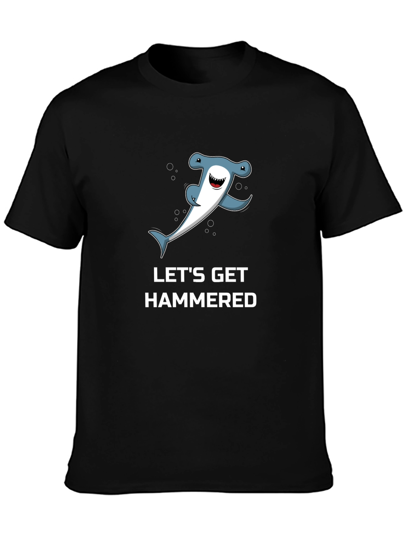 Lets Get Hammered T-Shirt - Hammerhead Shark Graphic Tee