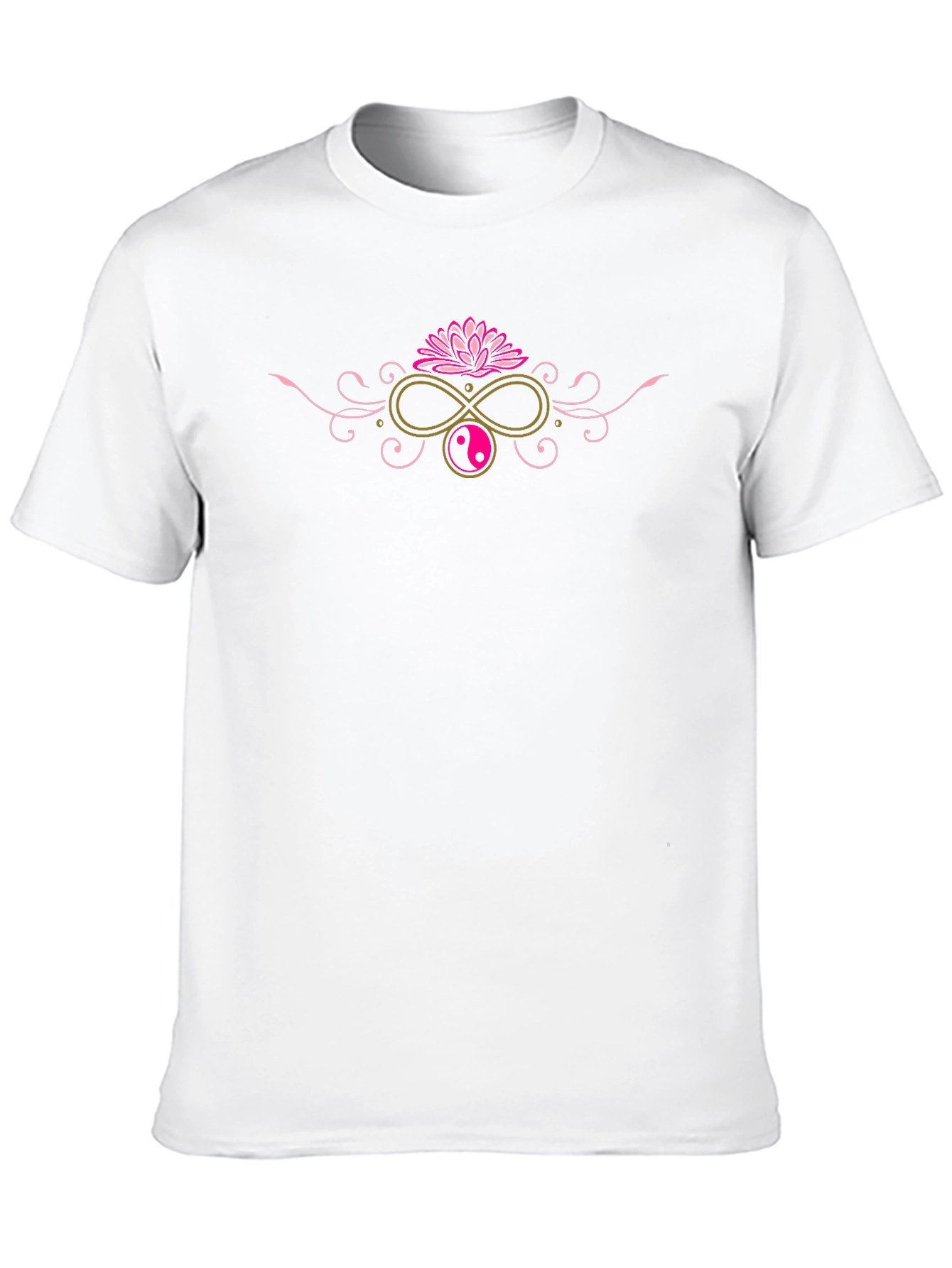 Yin Yang Lotus Infinity Graphic Tee