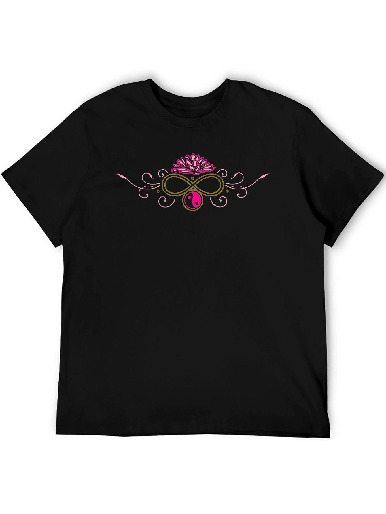 Yin Yang Lotus Infinity Graphic Tee
