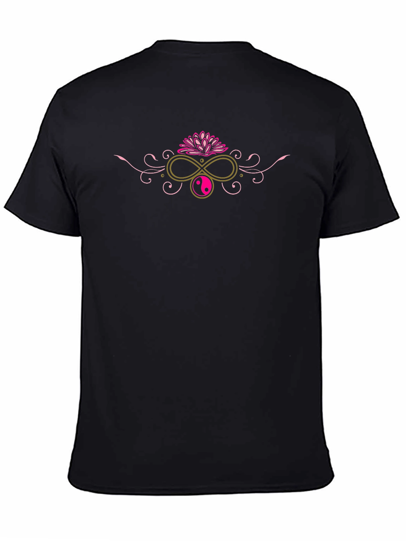 Yin Yang Lotus Infinity Graphic Tee