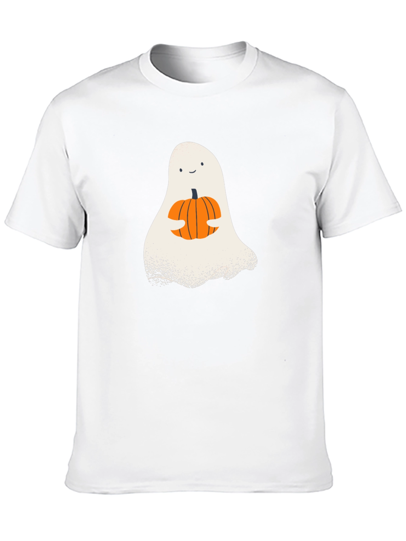 Cute Ghost Pumpkin T-Shirt - Halloween Apparel