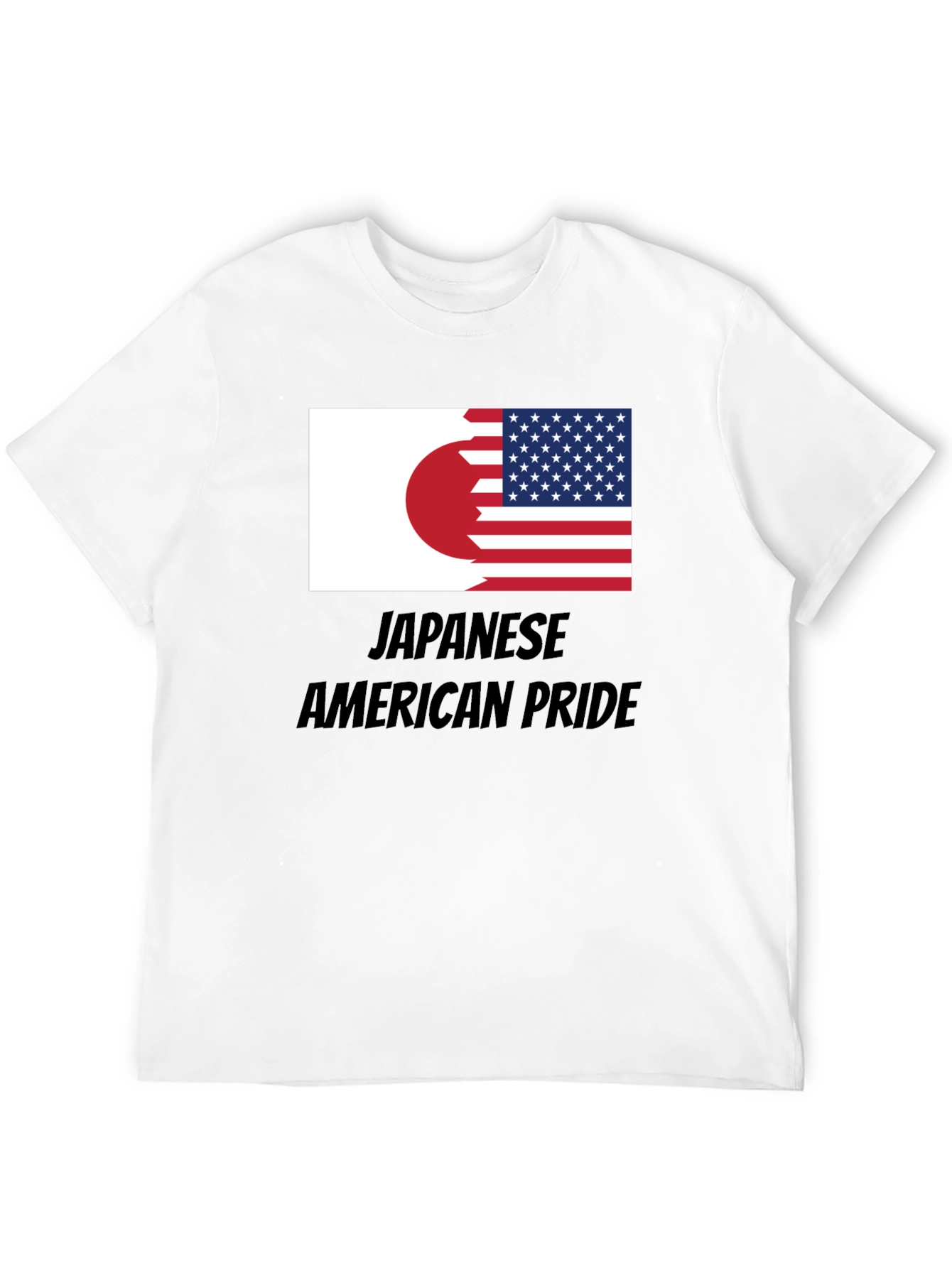 Japanese American Pride T-Shirt USA Japan Flag Tee