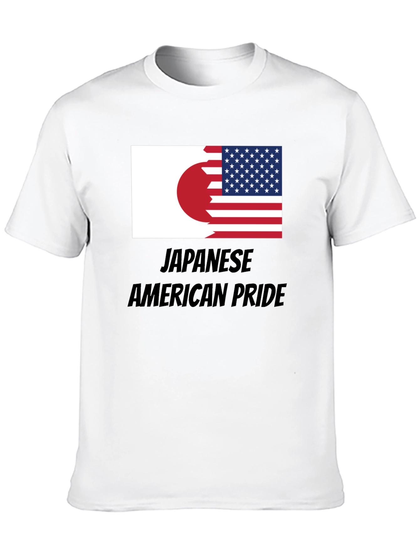 Japanese American Pride T-Shirt USA Japan Flag Tee