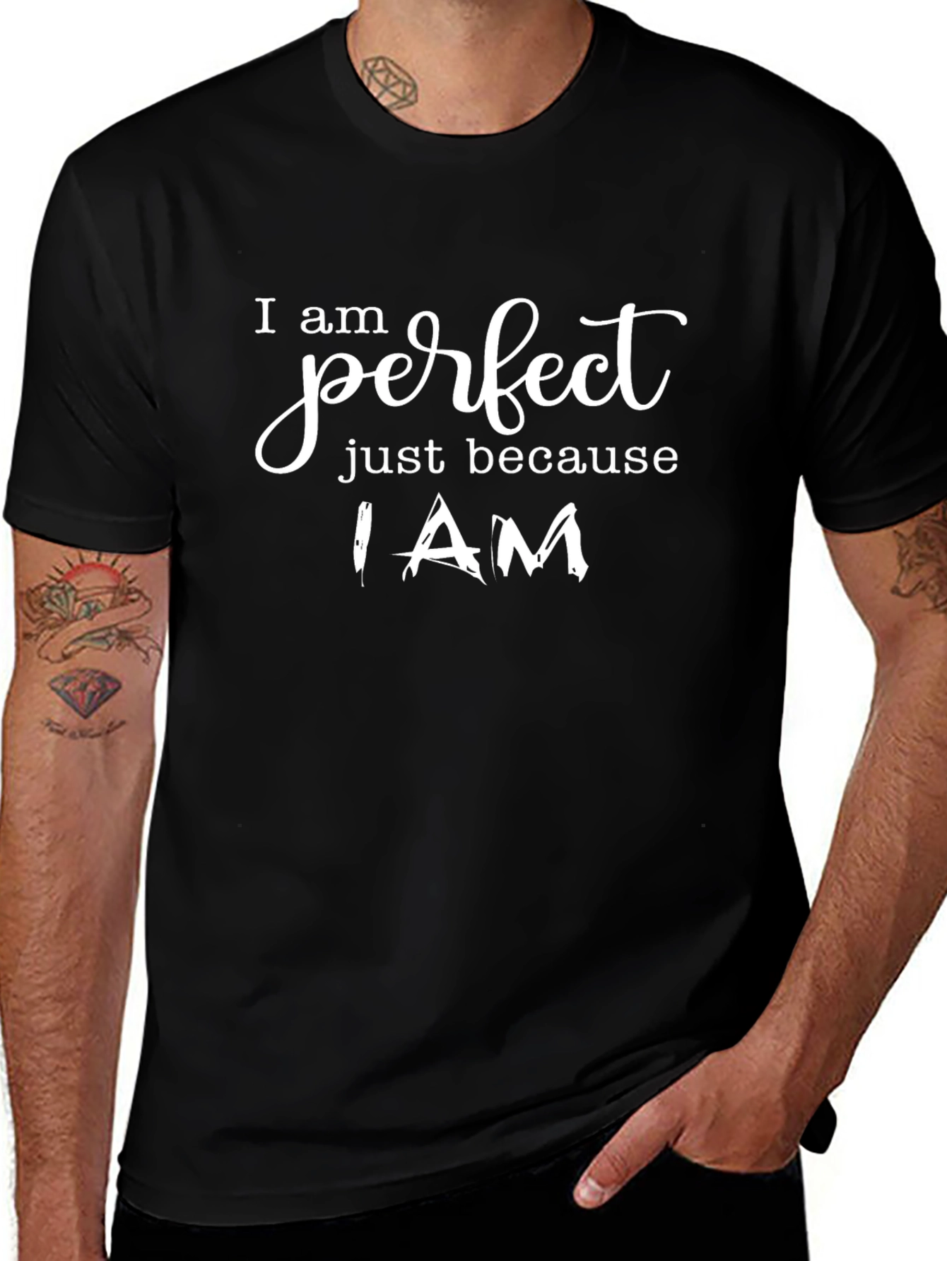 I Am Perfect T-Shirt - Stylish & Confident Design