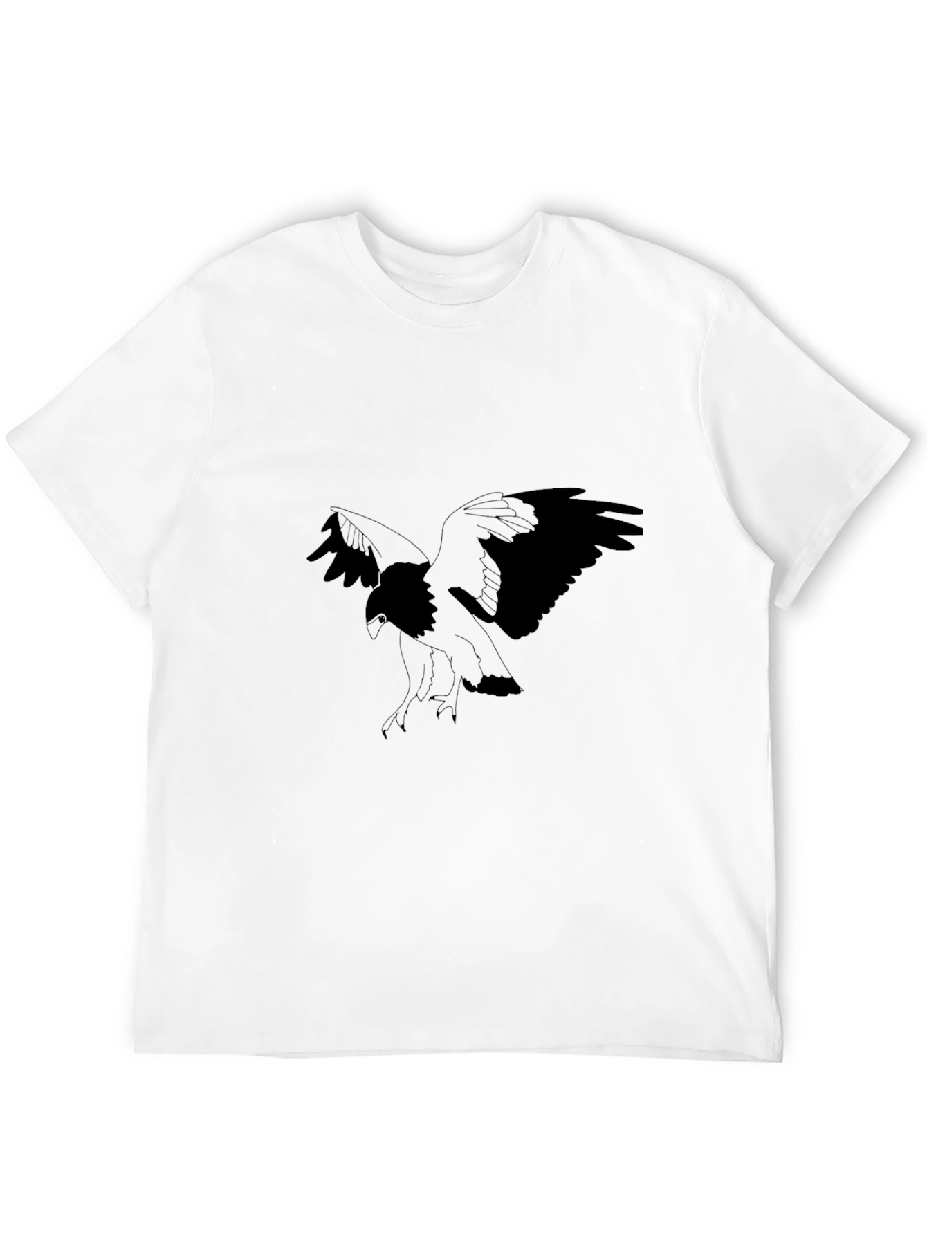 Mens Black Eagle Graphic T-Shirt