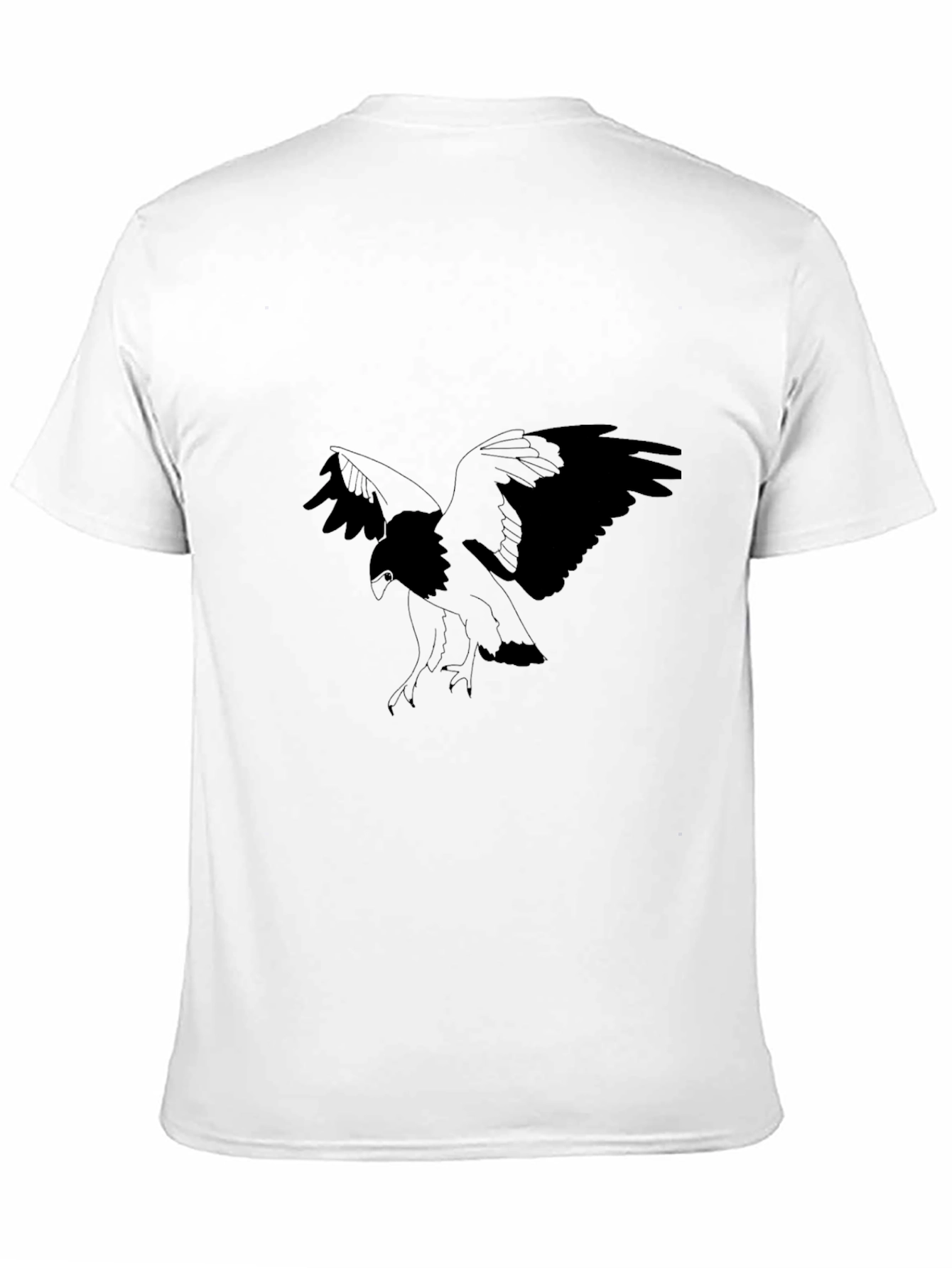 Mens Black Eagle Graphic T-Shirt