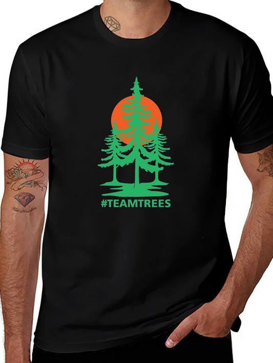 Team Trees Black T-Shirt