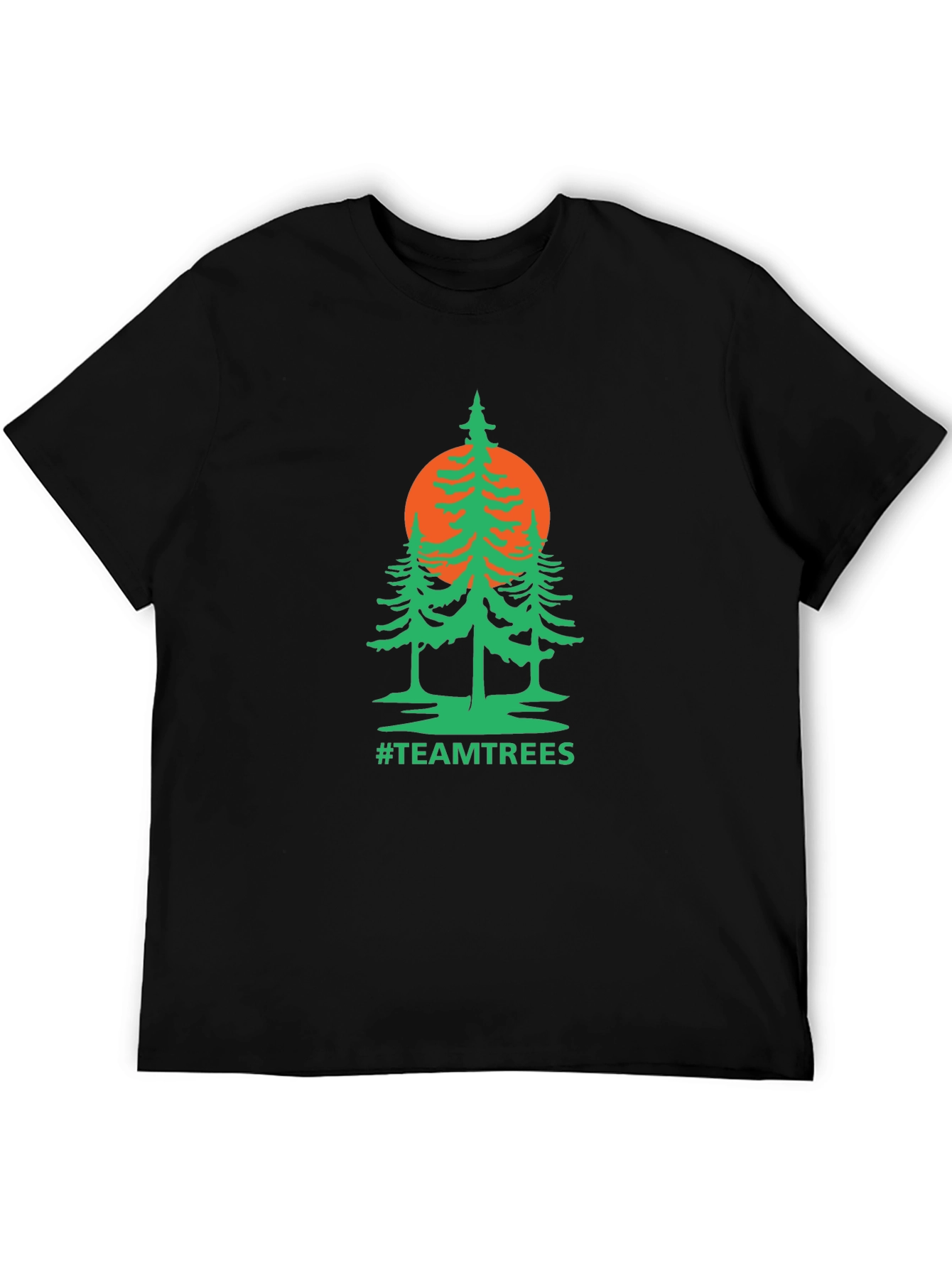 Team Trees Black T-Shirt