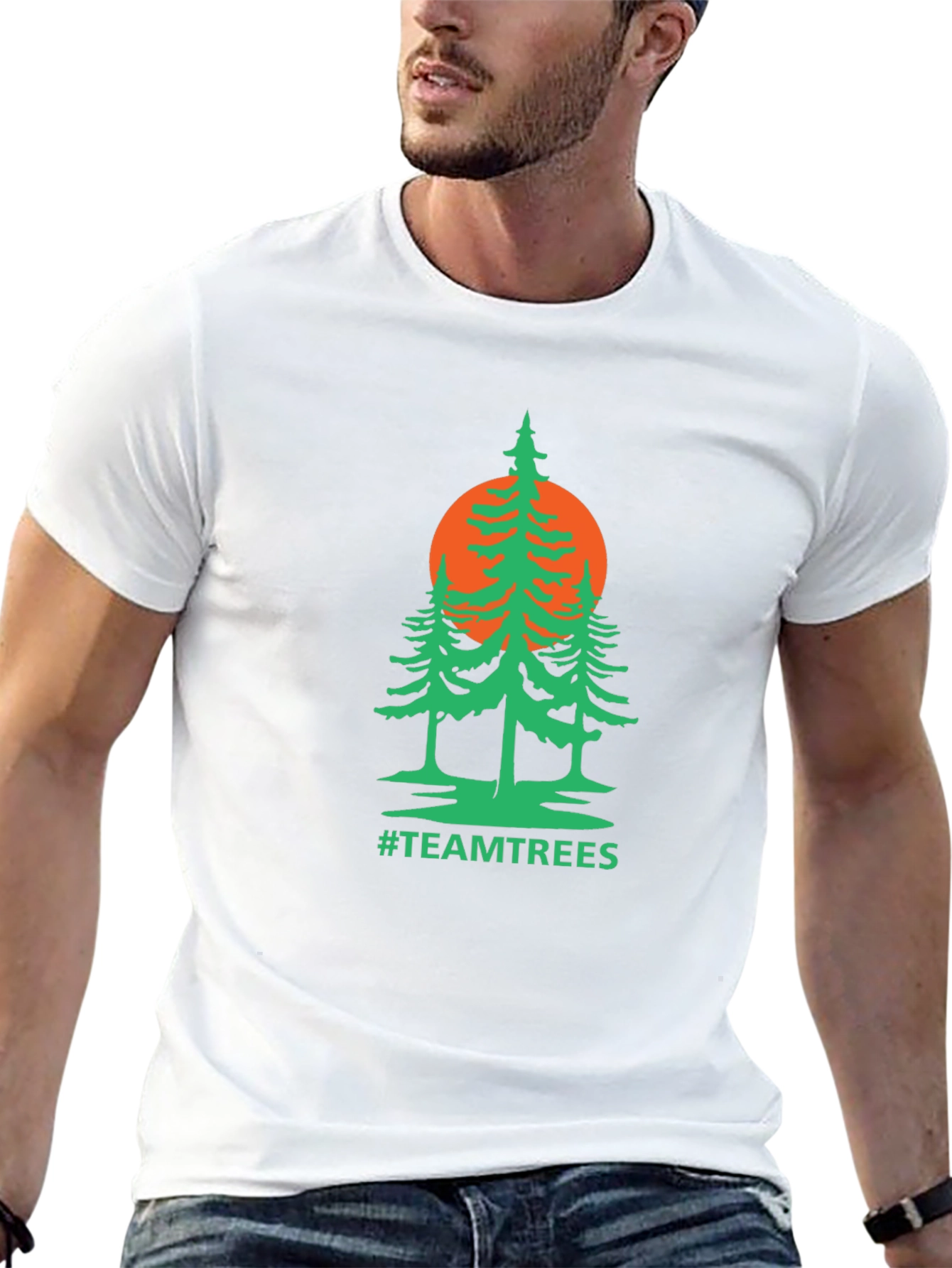 Team Trees Black T-Shirt