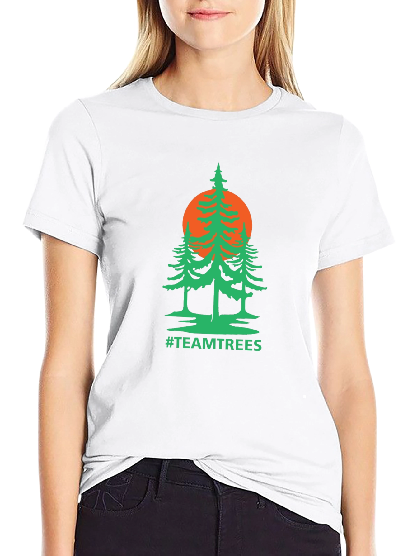 Team Trees Black T-Shirt