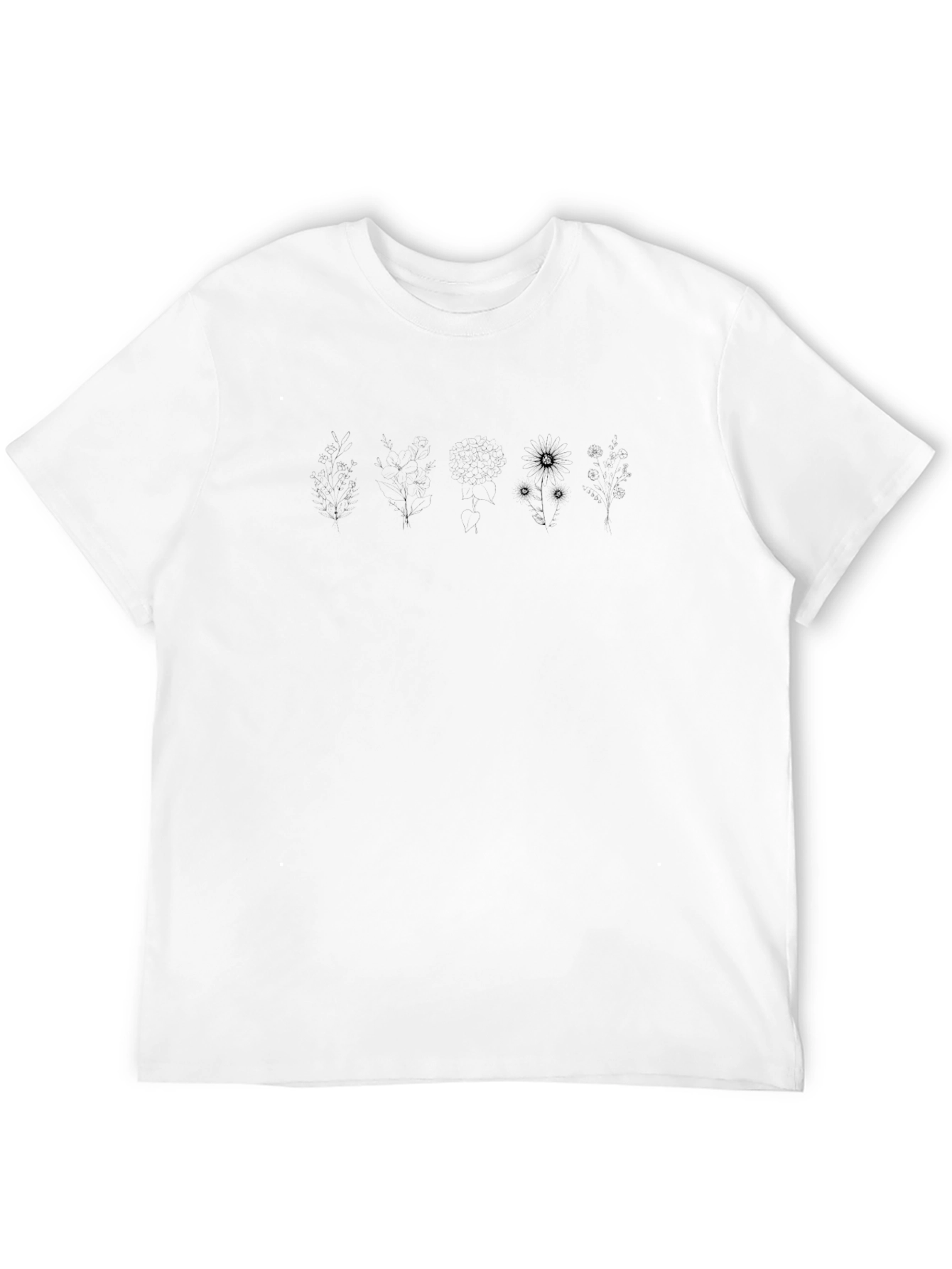 Mens Black Graphic Tee - Dandelion Design