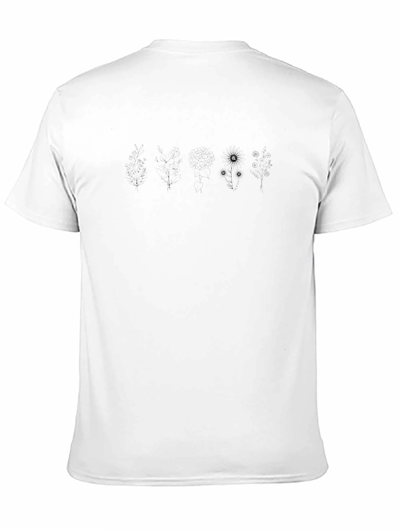 Mens Black Graphic Tee - Dandelion Design