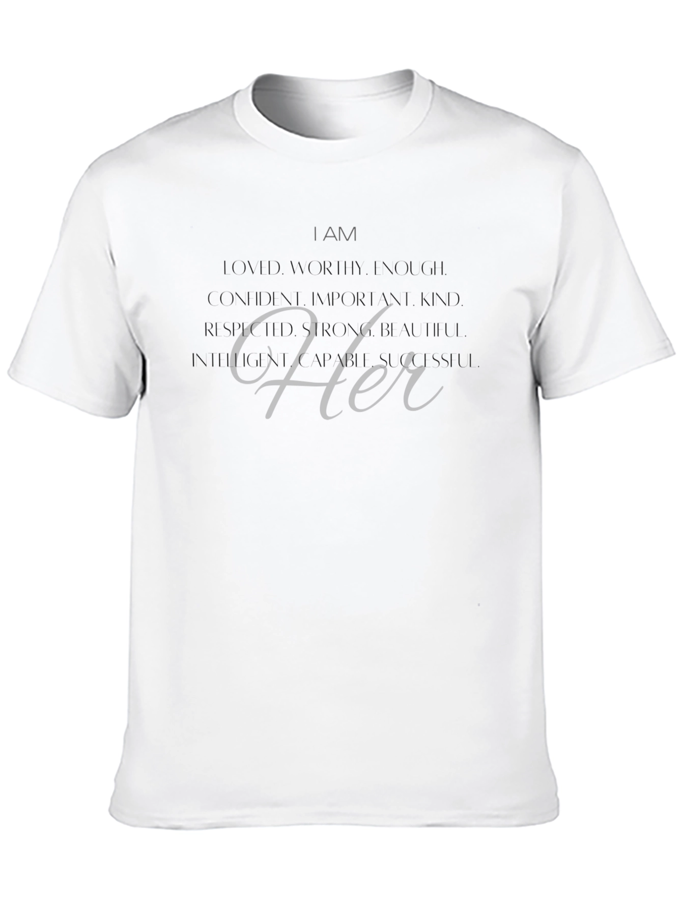 Empowered Her Graphic Tee - Confidence & Strength