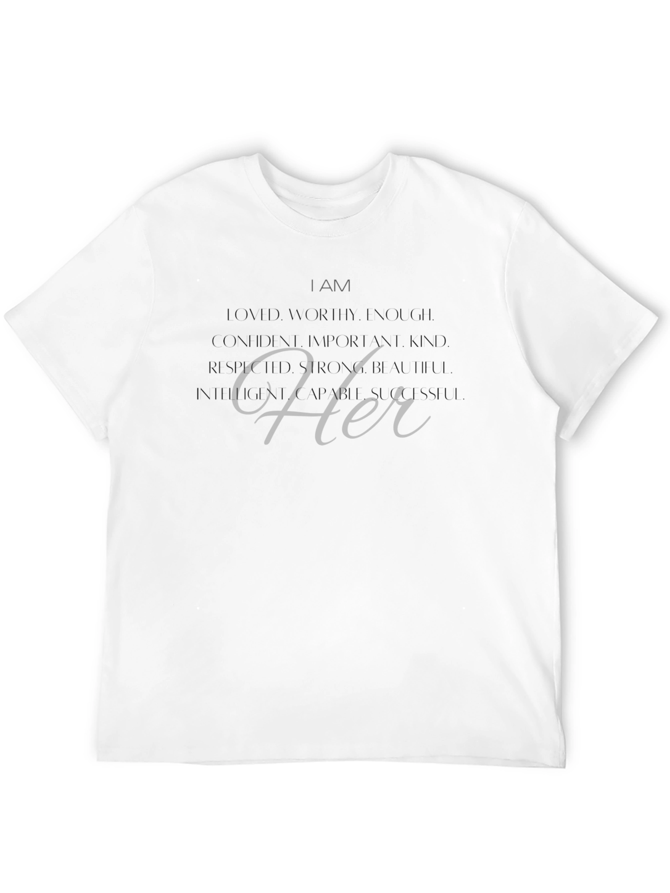 Empowered Her Graphic Tee - Confidence & Strength
