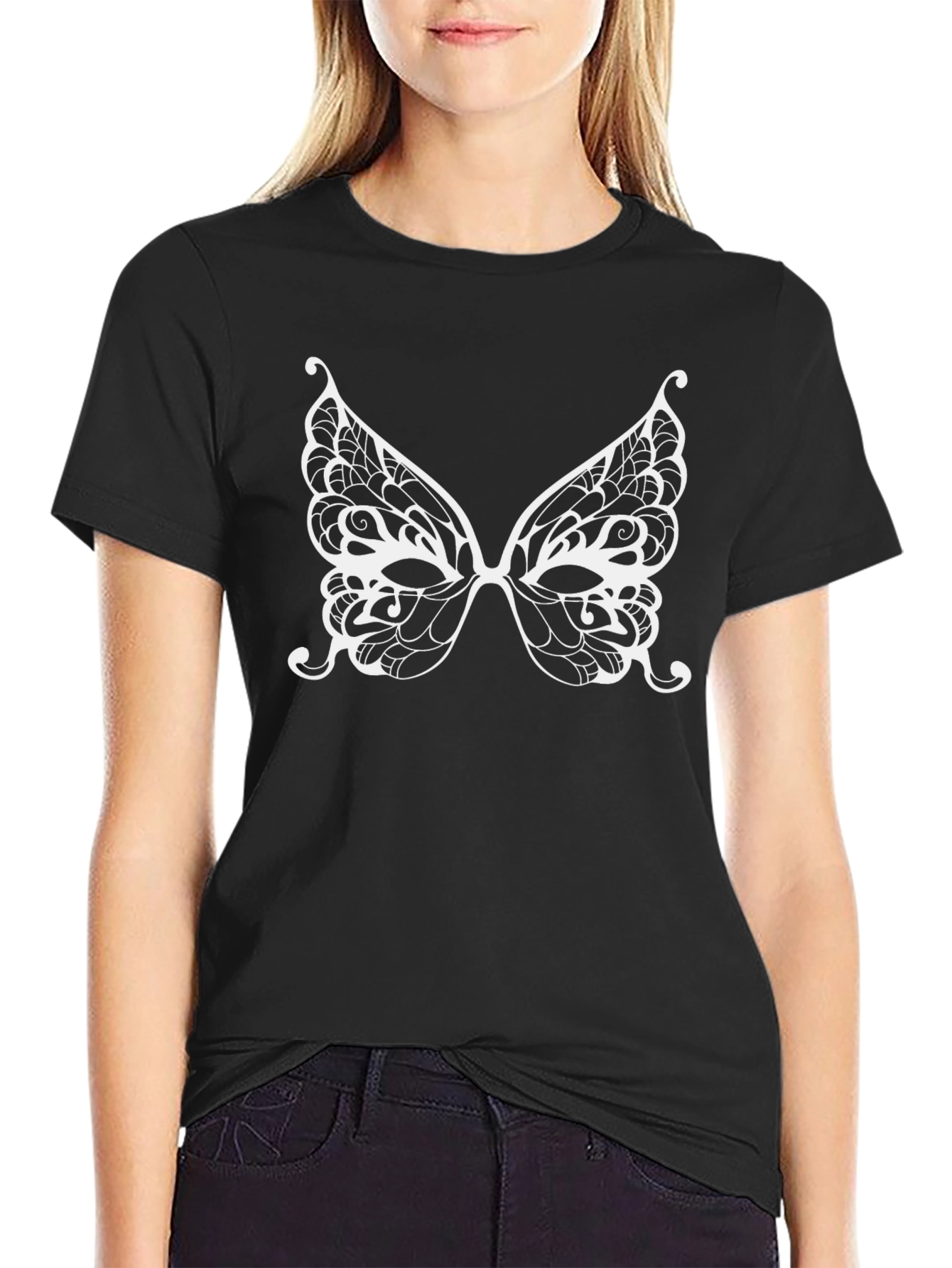 Butterfly Mask Graphic Tee