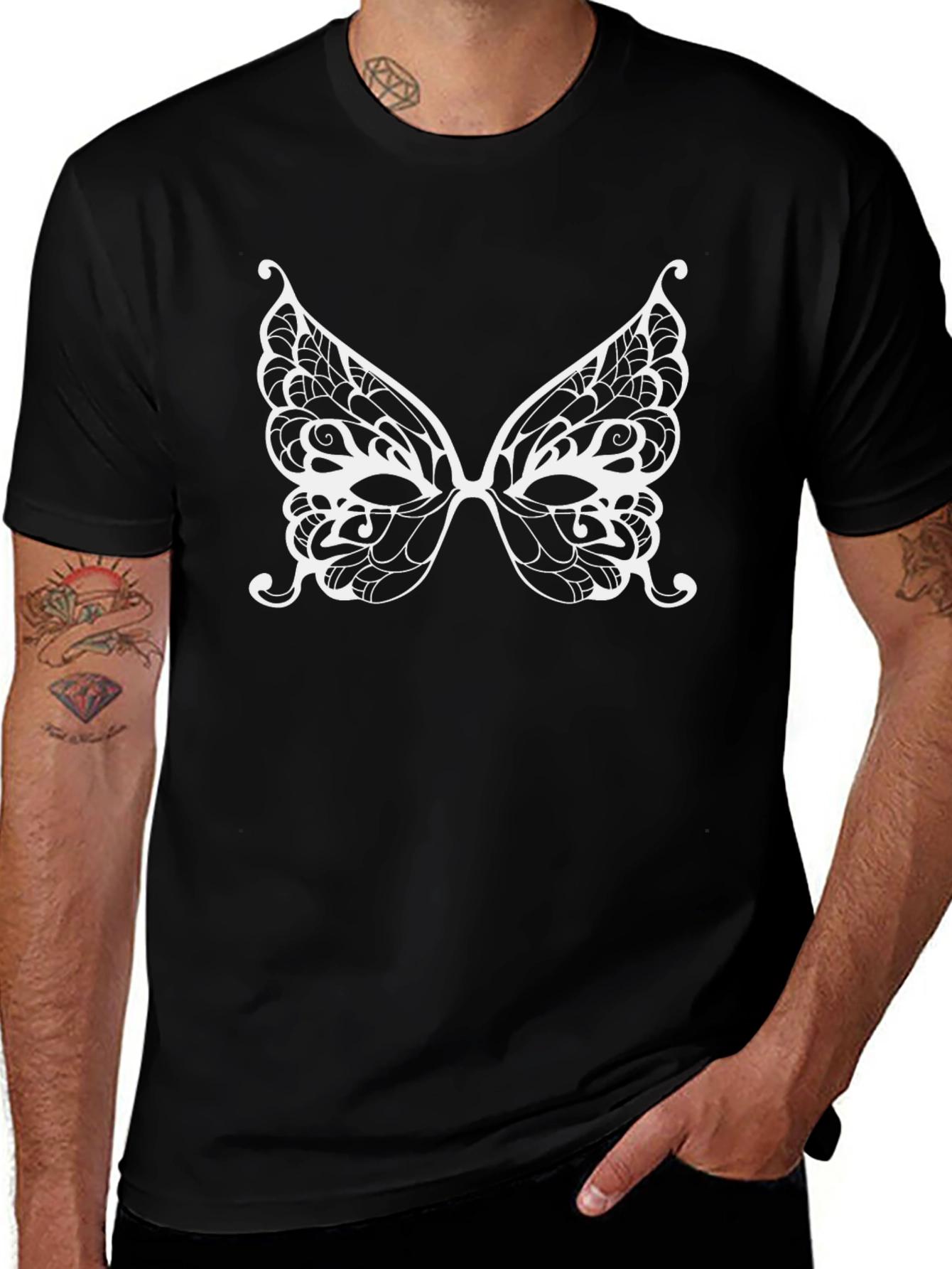 Butterfly Mask Graphic Tee