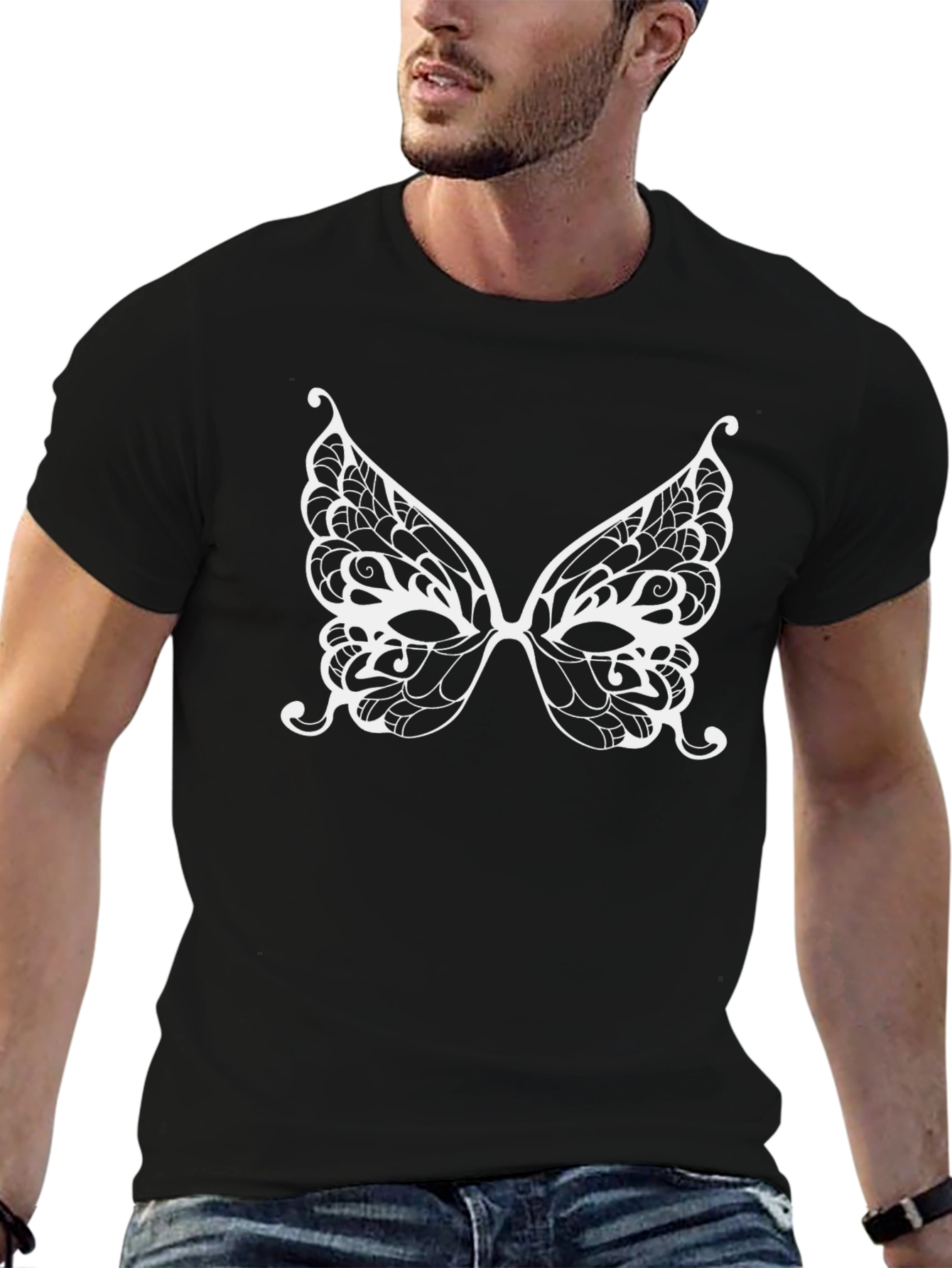 Butterfly Mask Graphic Tee