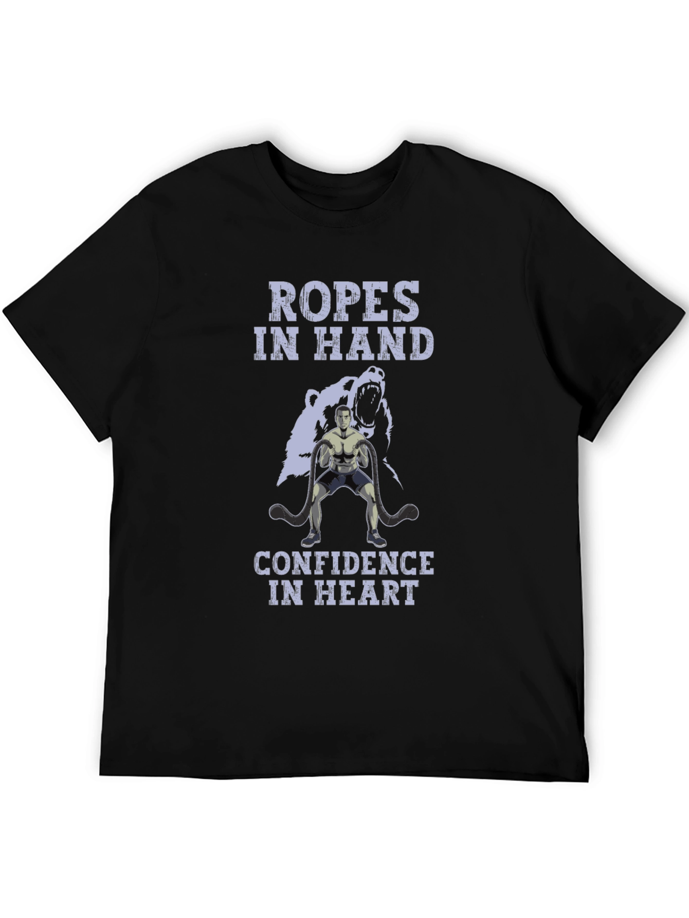 Ropes In Hand Confidence In Heart Graphic T-Shirt