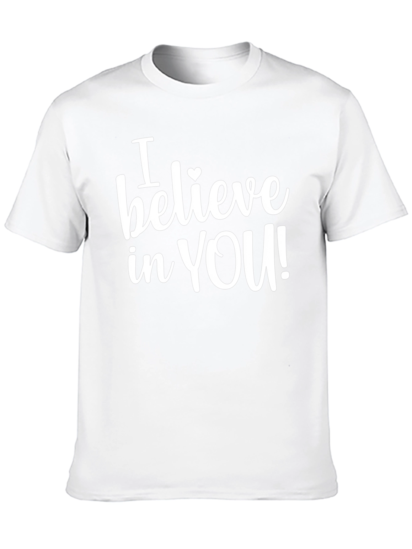 Believe in You Heart Graphic Black T-Shirt