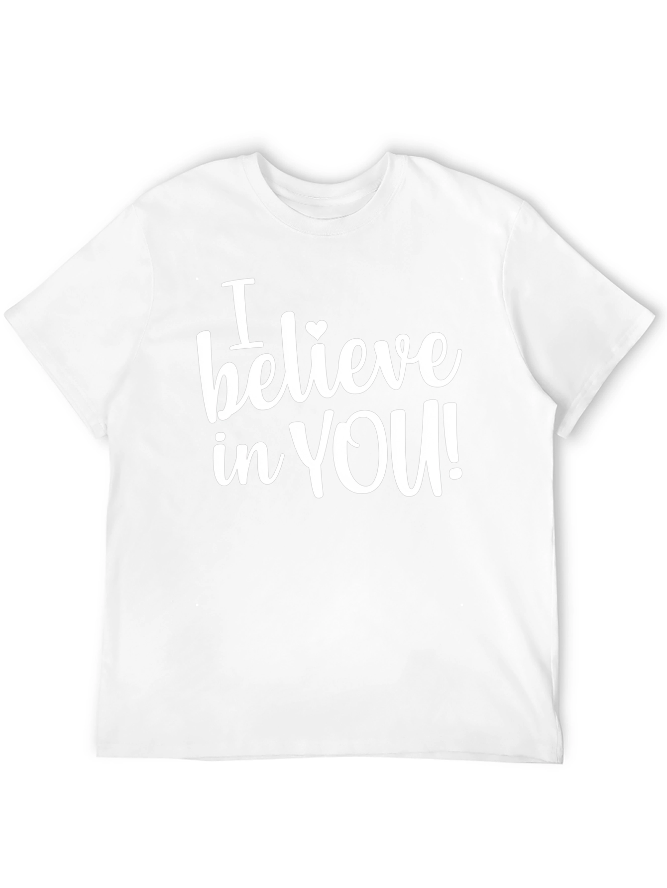 Believe in You Heart Graphic Black T-Shirt
