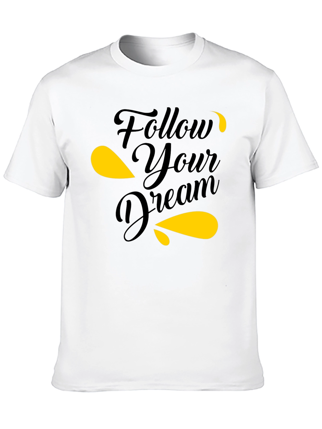 Follow Your Dream Black Graphic Tee