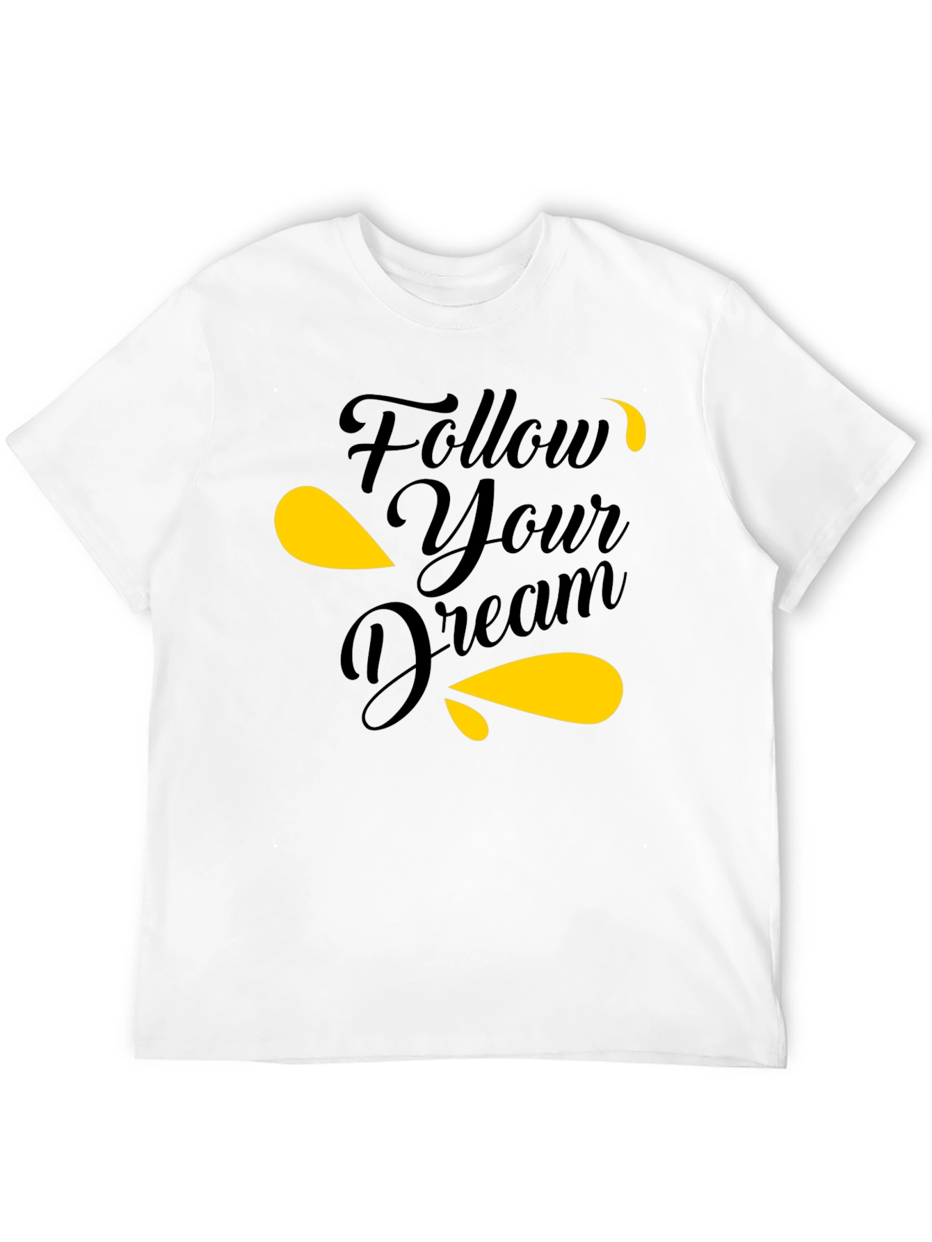 Follow Your Dream Black Graphic Tee