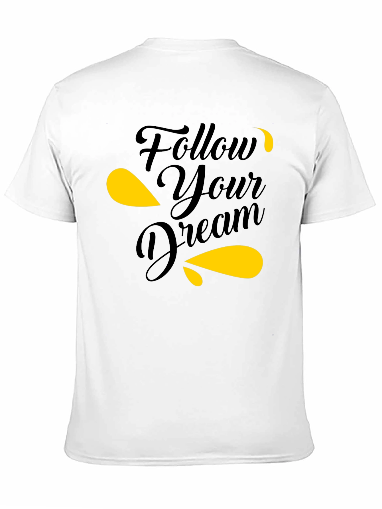 Follow Your Dream Black Graphic Tee