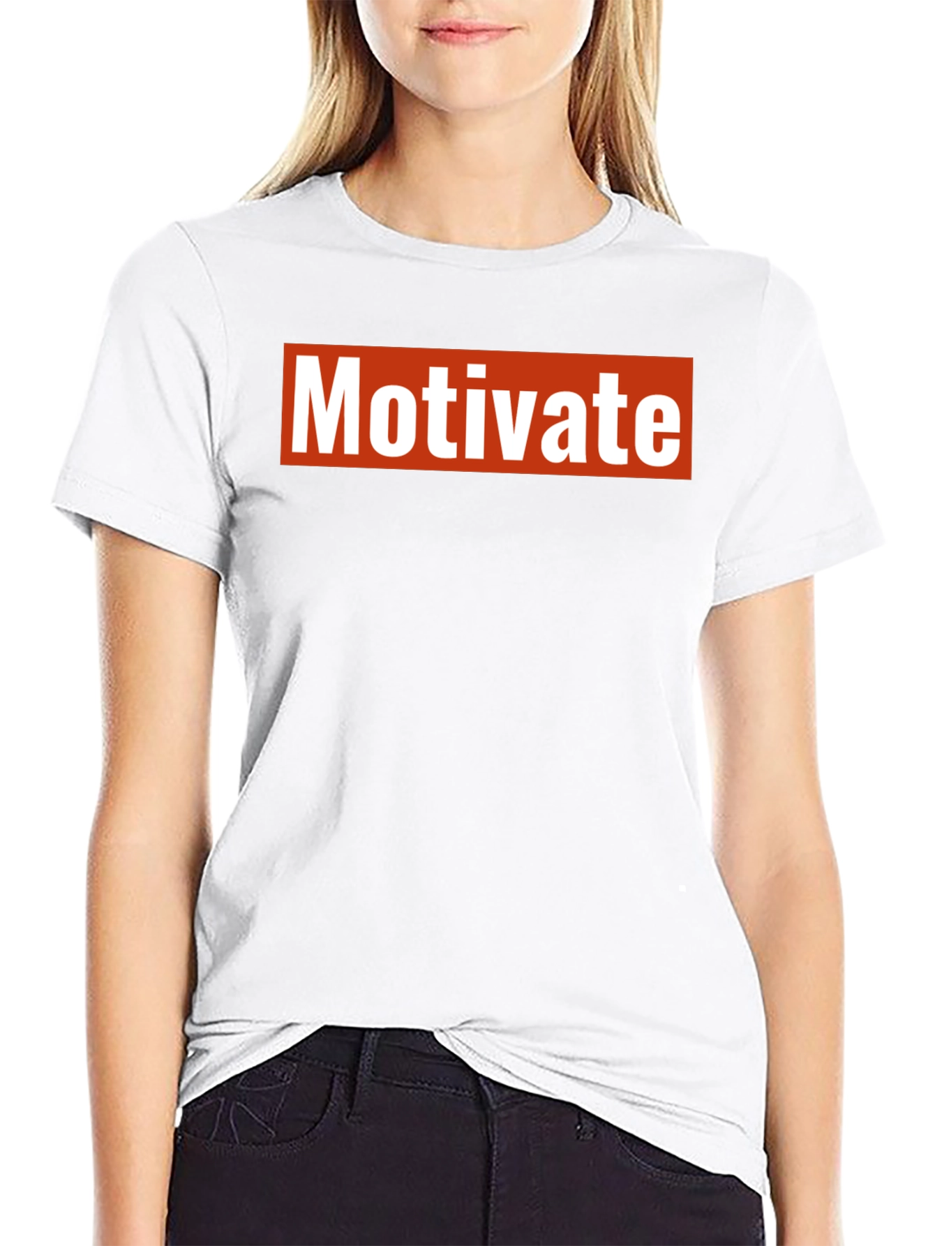 Motivate Graphic Tee - Black Short Sleeve