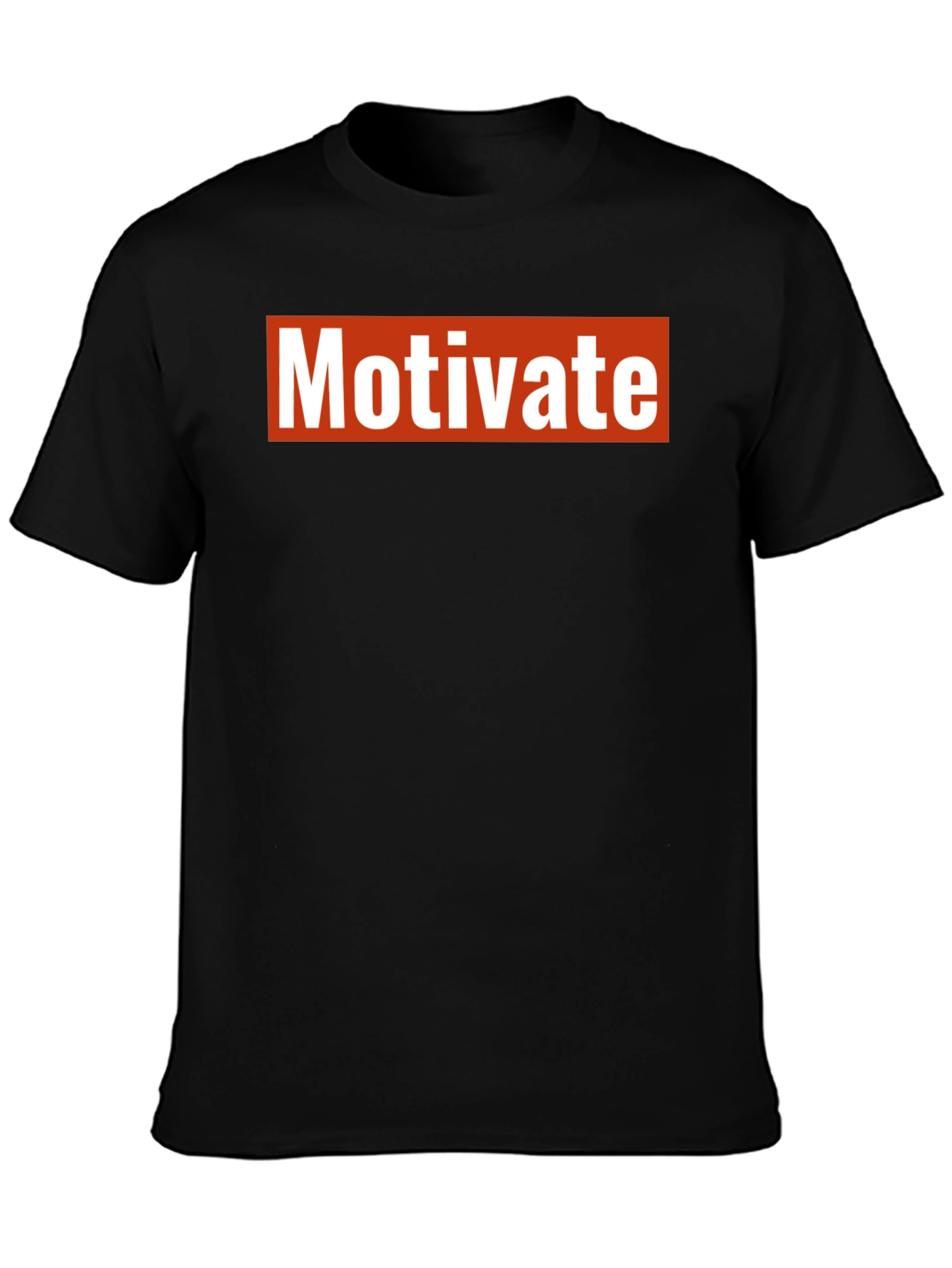 Motivate Graphic Tee - Black Short Sleeve