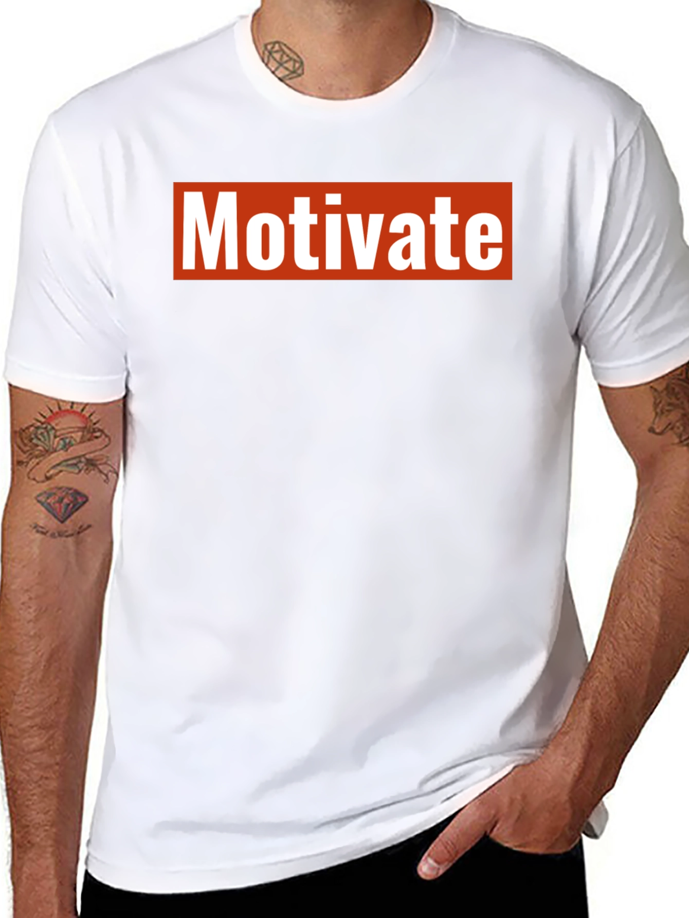 Motivate Graphic Tee - Black Short Sleeve