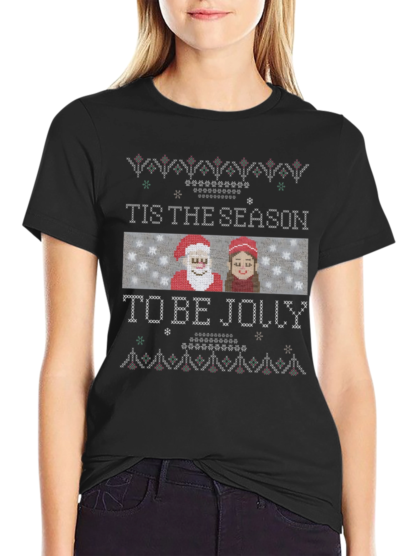 Tis The Season To Be Jolly Christmas Graphic Tee