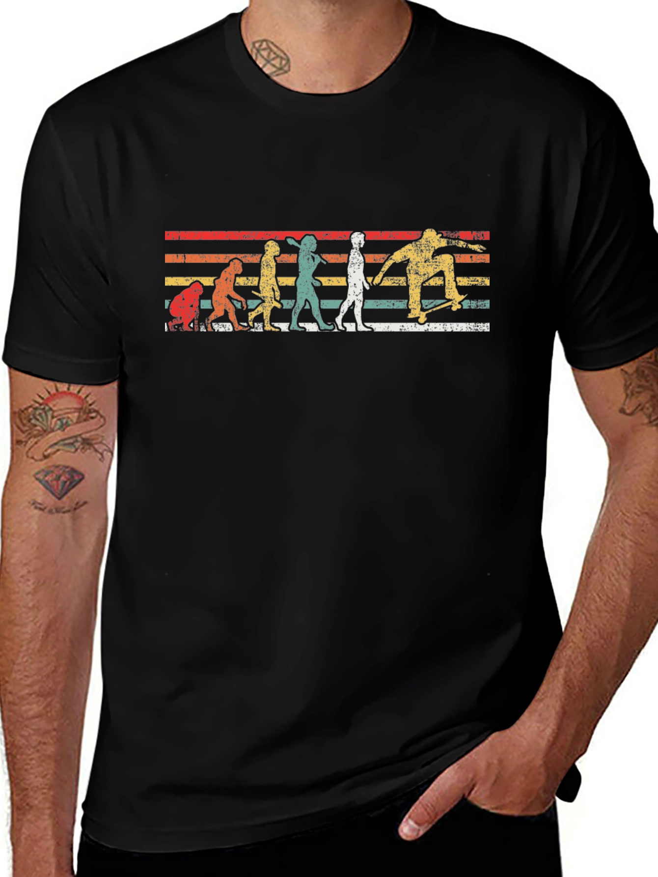 Skater Evolution Retro Graphic Tee