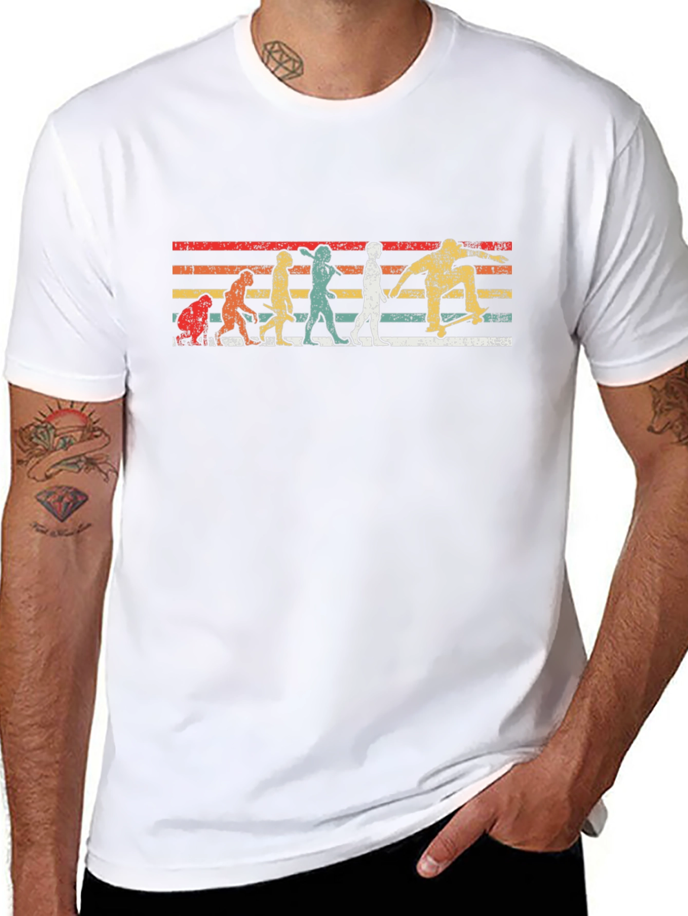 Skater Evolution Retro Graphic Tee