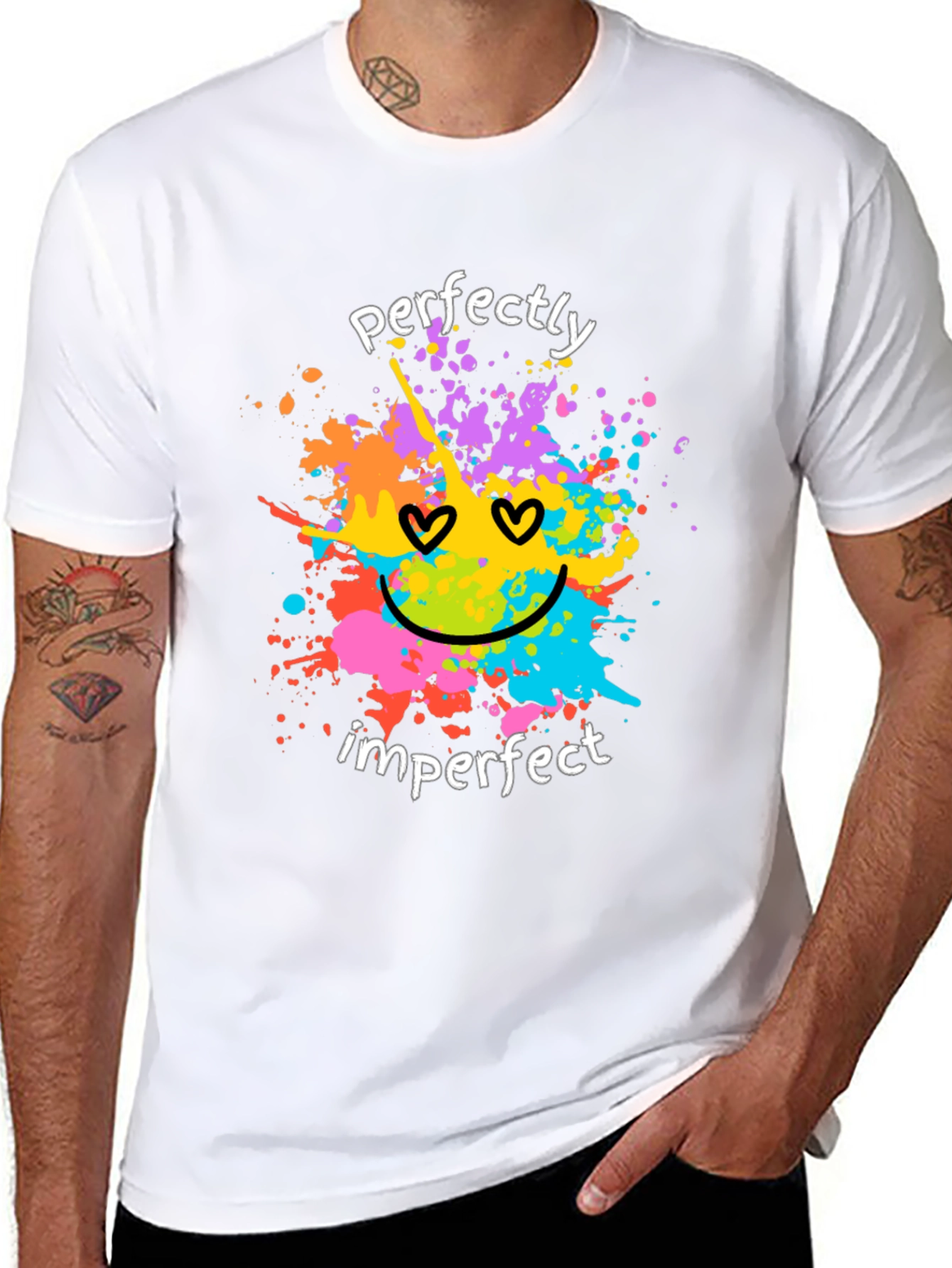 Perfectly Imperfect Graphic Tee - Trendy Unisex T-Shirt