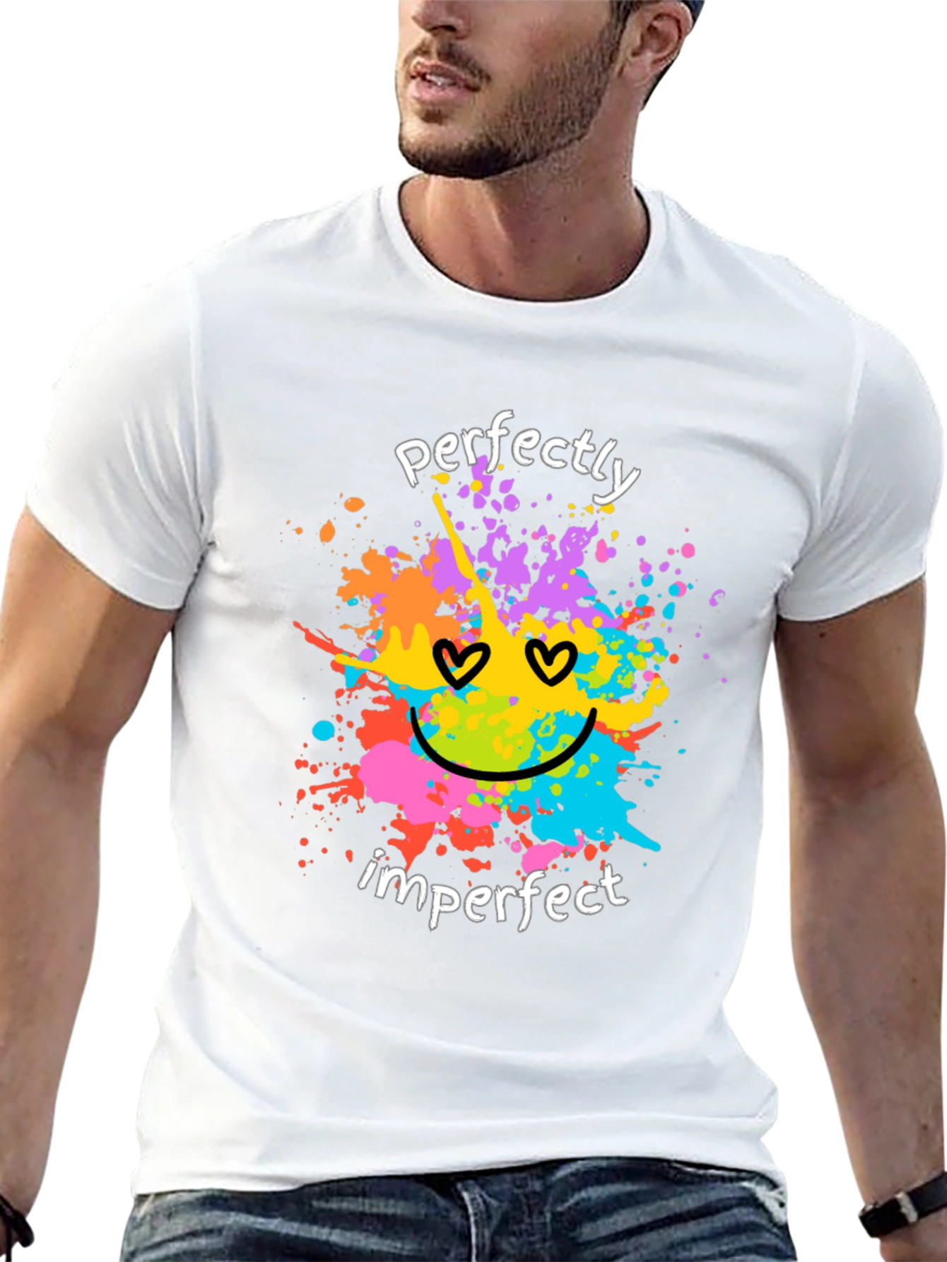 Perfectly Imperfect Graphic Tee - Trendy Unisex T-Shirt