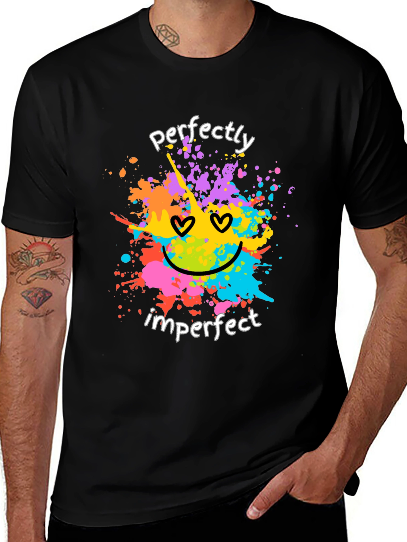 Perfectly Imperfect Graphic Tee - Trendy Unisex T-Shirt