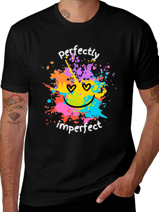 Perfectly Imperfect Graphic Tee - Trendy Unisex T-Shirt