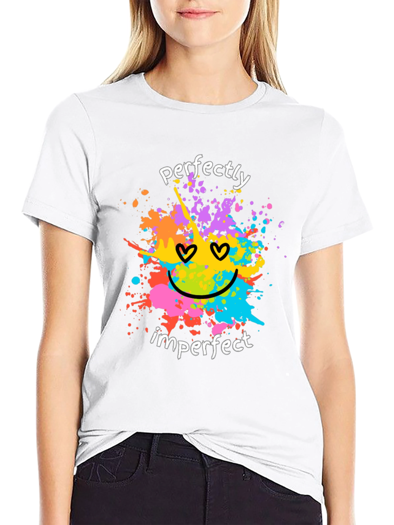 Perfectly Imperfect Graphic Tee - Trendy Unisex T-Shirt