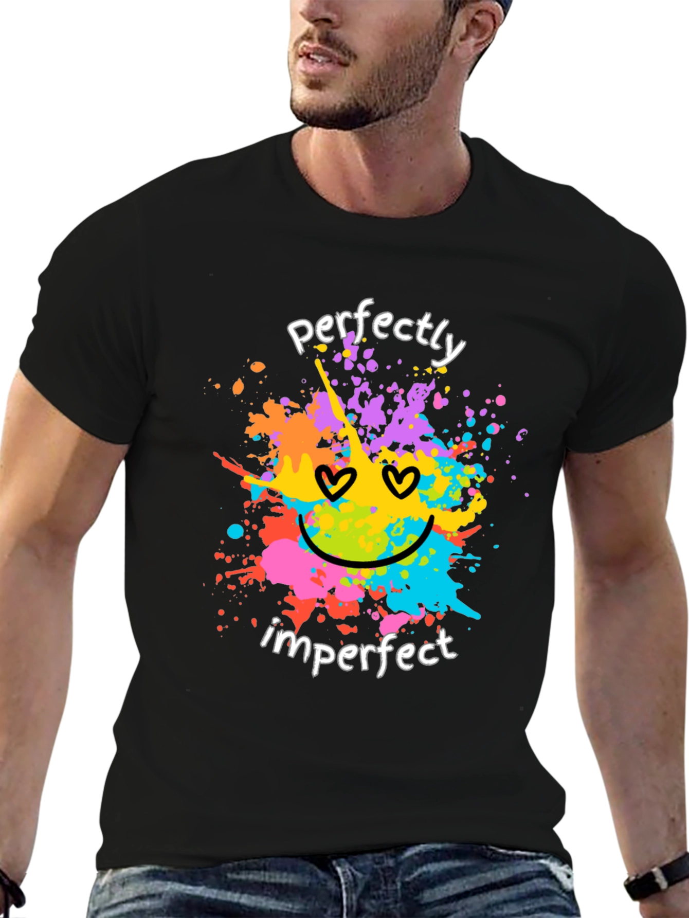 Perfectly Imperfect Graphic Tee - Trendy Unisex T-Shirt