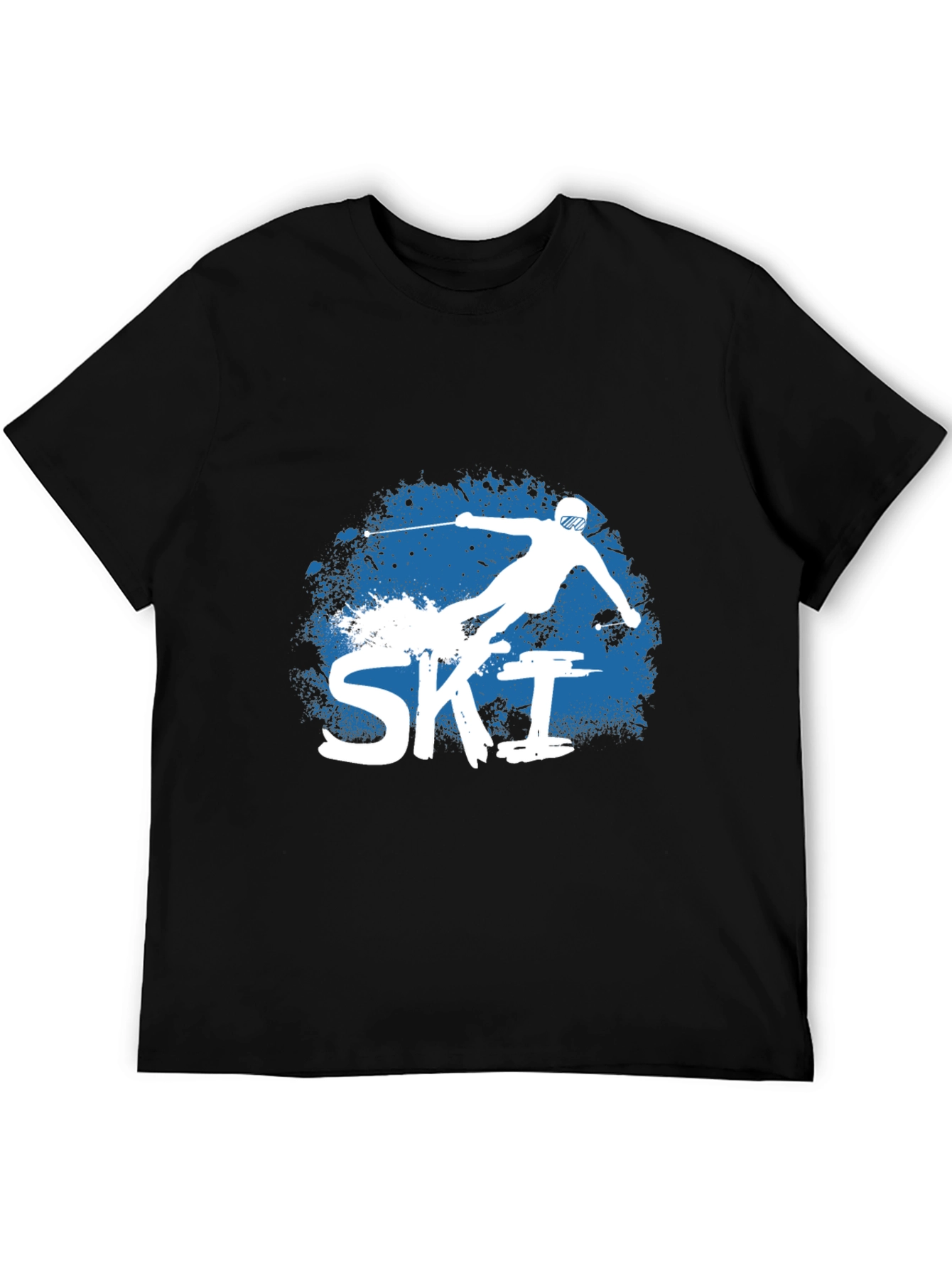Ski T-Shirt - Black Graphic Tee