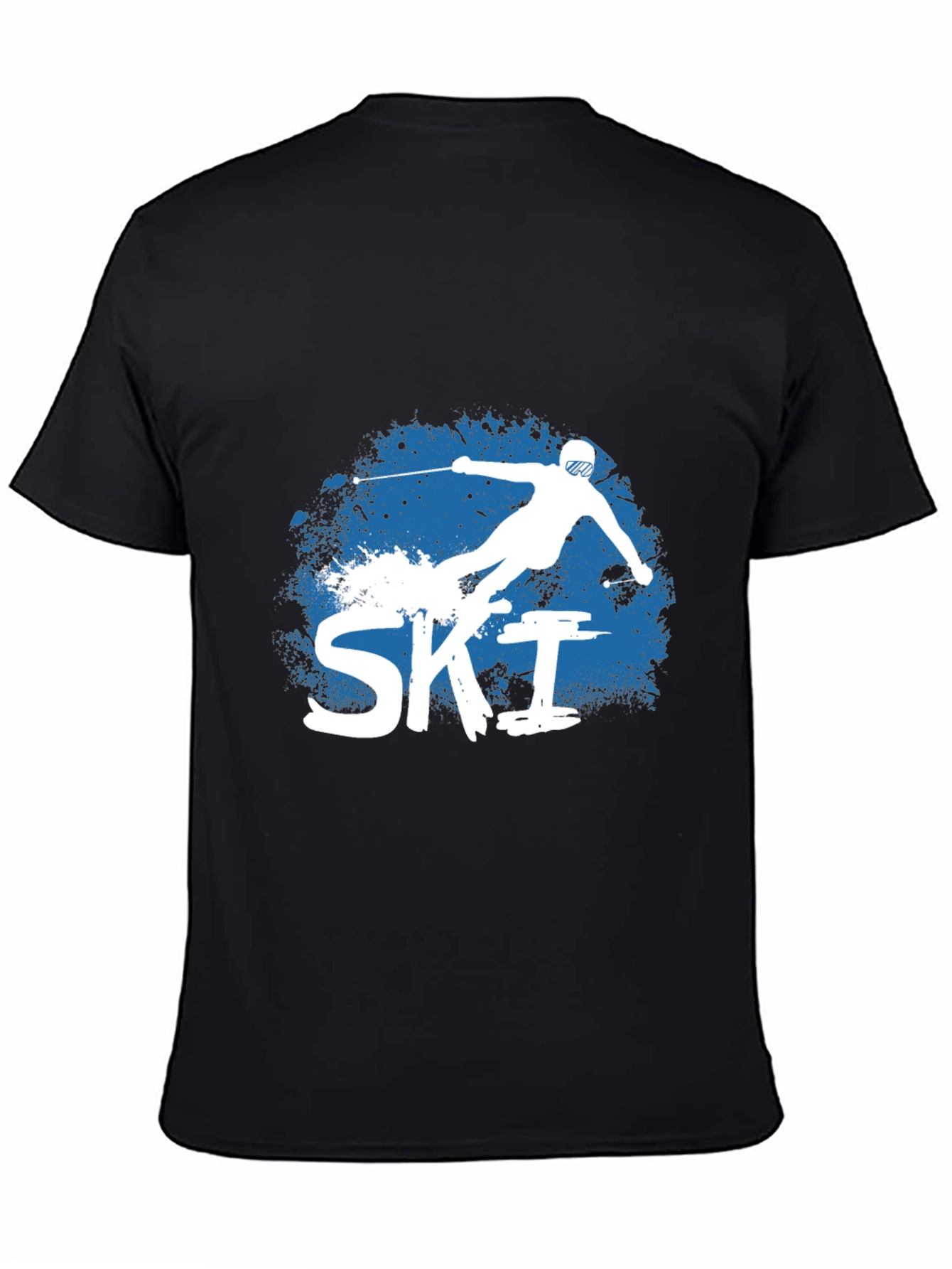 Ski T-Shirt - Black Graphic Tee